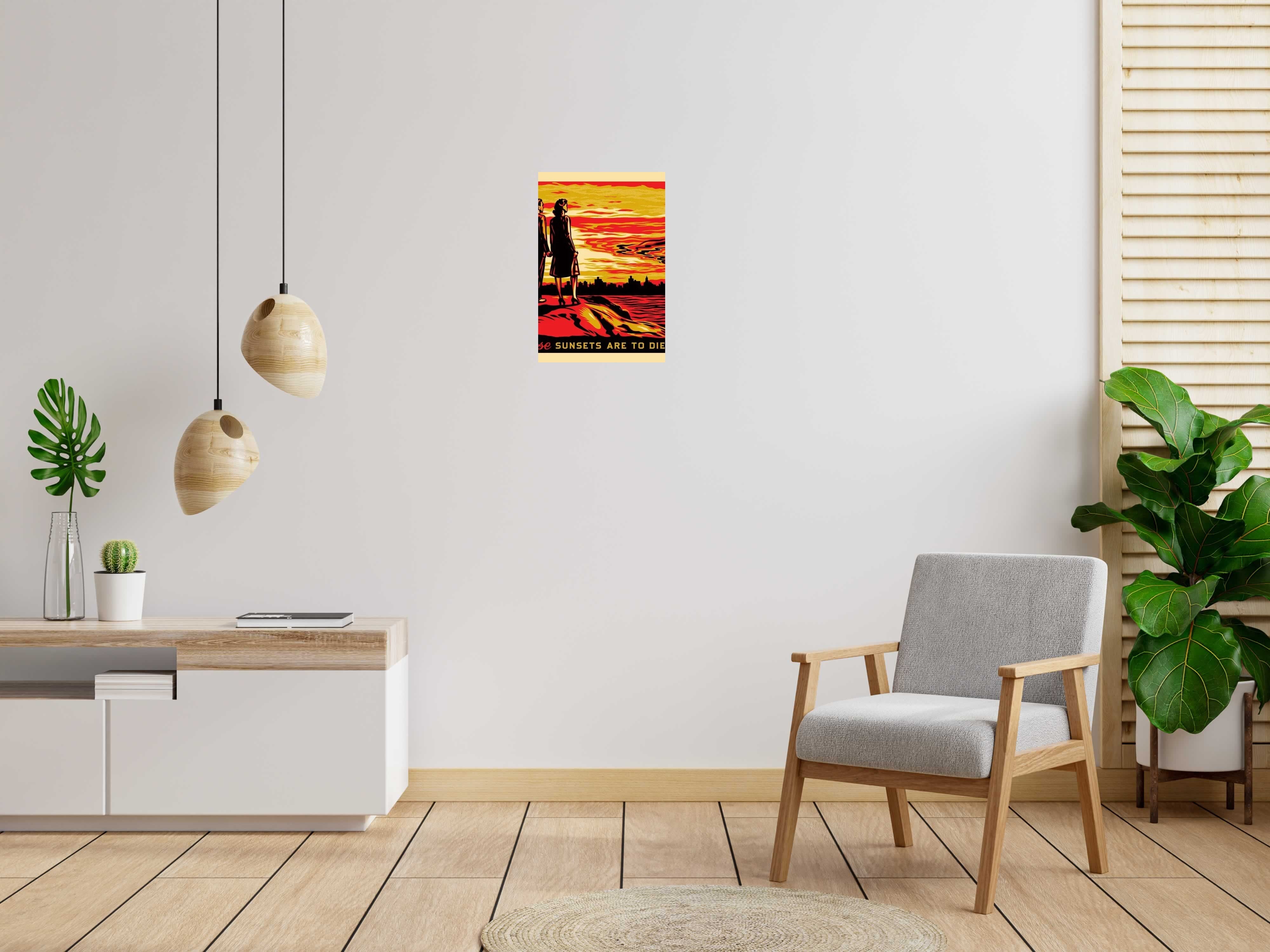 Editions d'art de OBEY : SHEPARD FAIREY  a pour titre  These Sunsets Are To Die For! style street pop art dim : OBEY : SHEPARD FAIREY prix:100