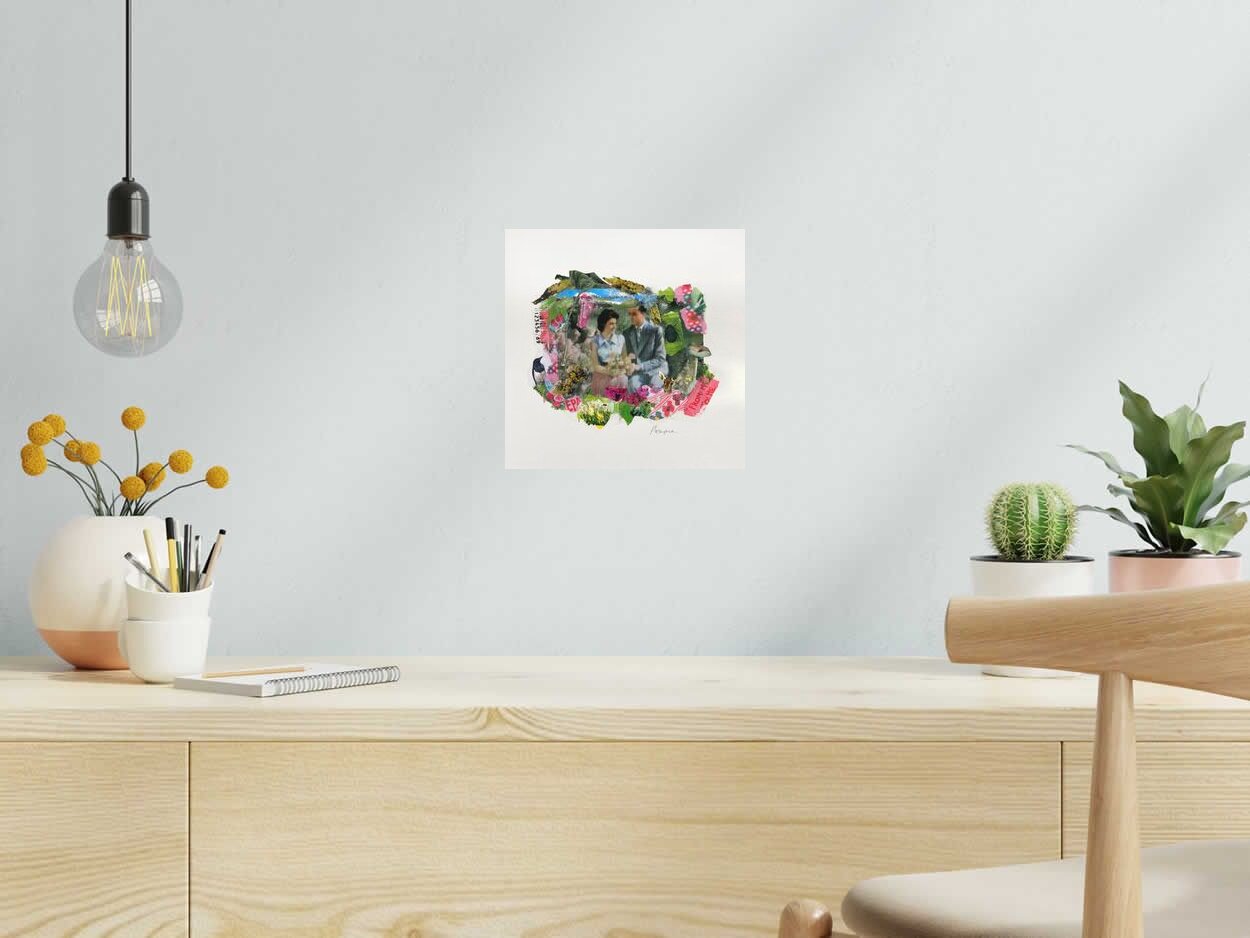 Editions d'art de FLOREPEA a pour titre  Birdy Valentin style graphique dim : FLOREPEAprix:100