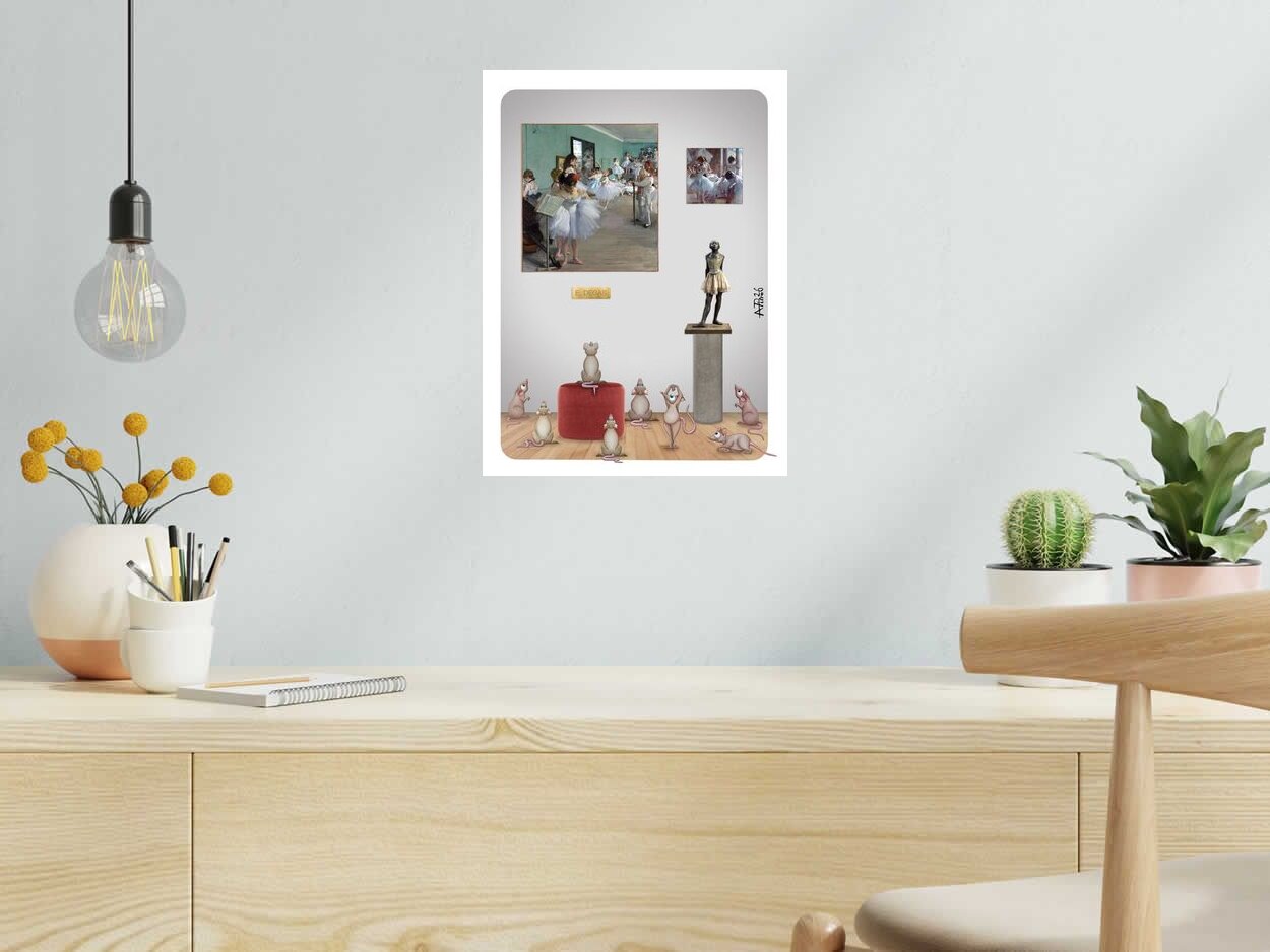 Editions d'art de L'ARTISTE PITRE a pour titre  DEGAS style figuratif, graphique dim : L'ARTISTE PITREprix:40