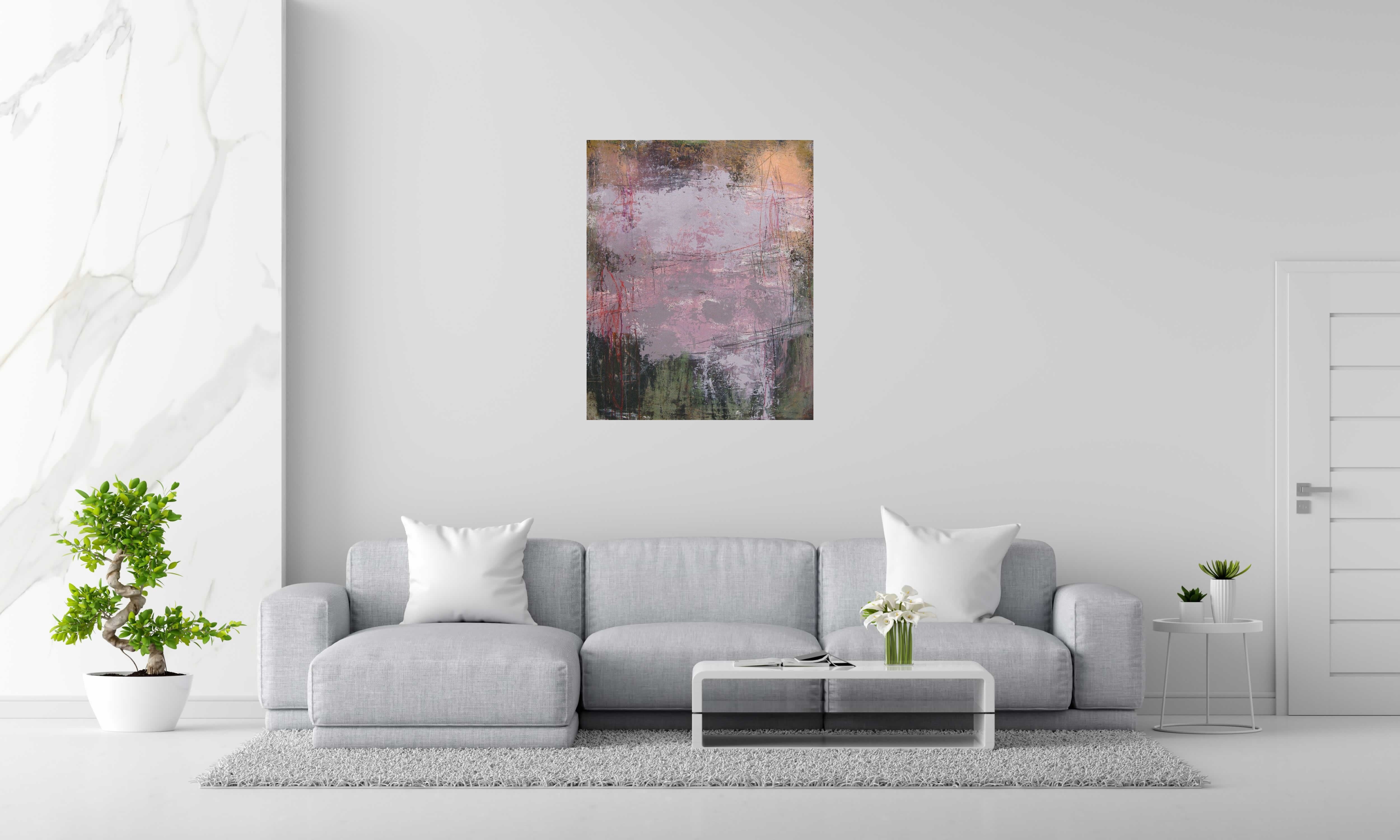 Tableau de TANIA CARRARA a pour titre  Nuances Violine style abstrait dim : TANIA CARRARAprix:950