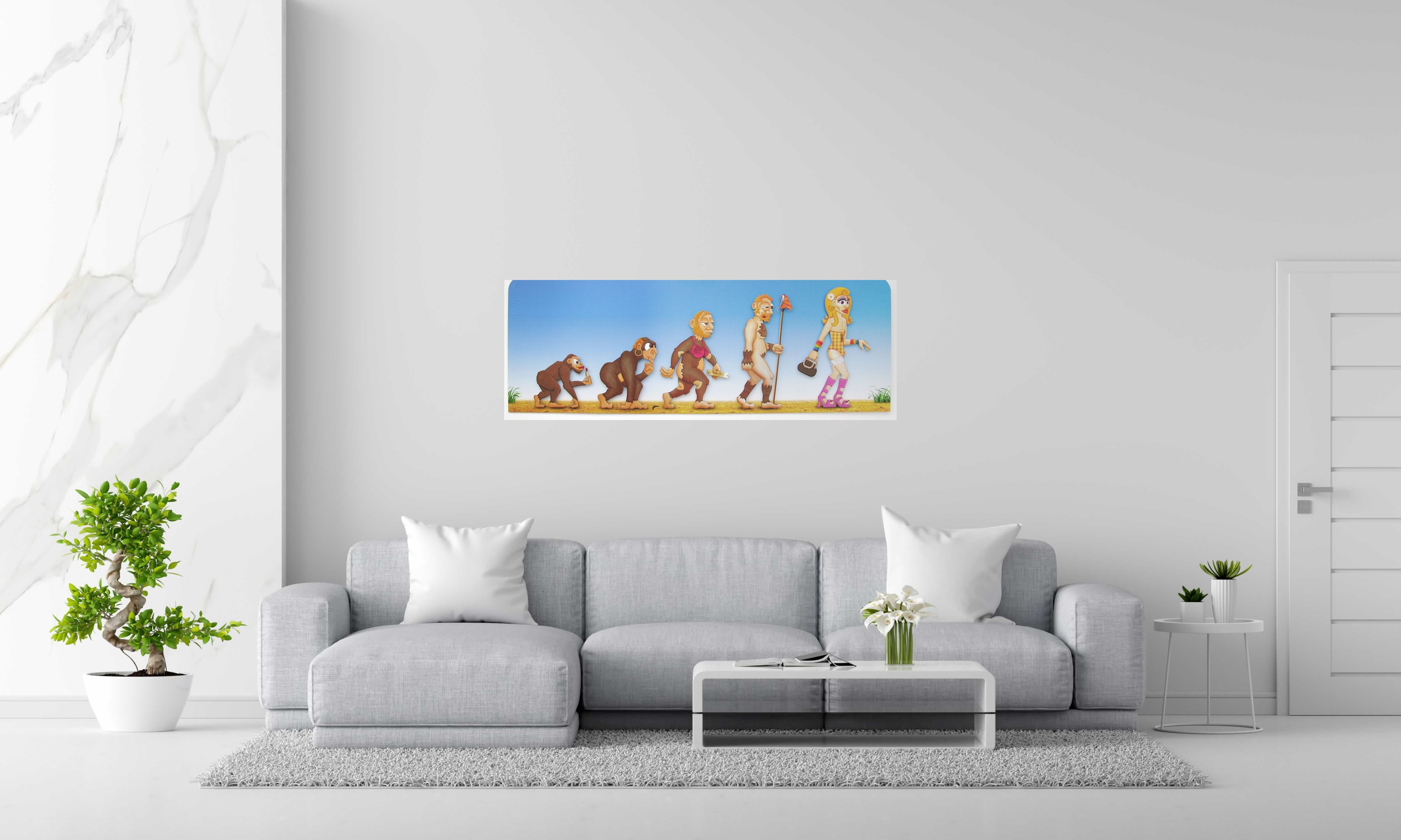 Tableau de L'ARTISTE PITRE a pour titre  Evolution style figuratif, graphique dim : L'ARTISTE PITREprix:1560