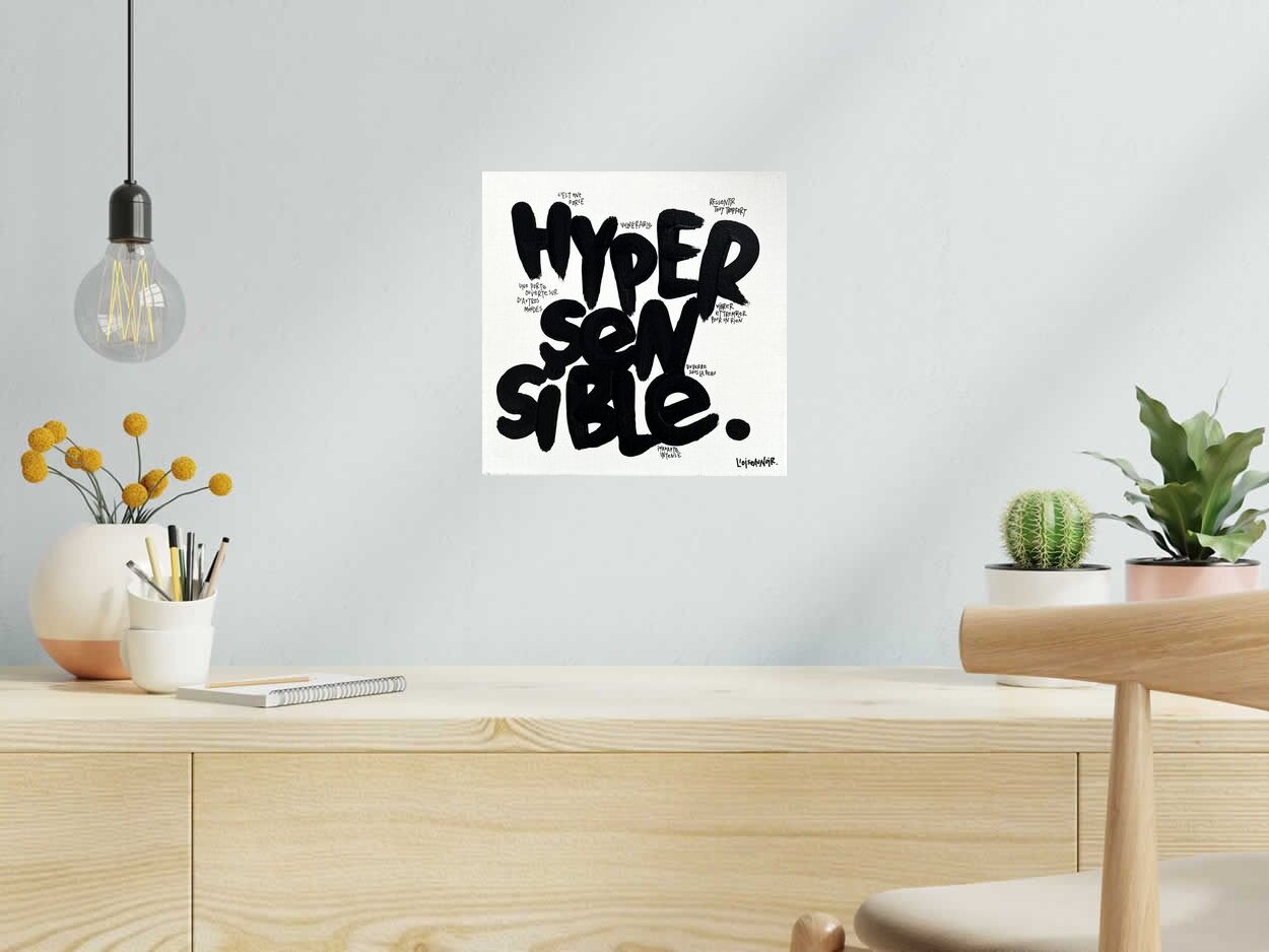 Tableau de L'OISEAU NOIR a pour titre  Hyper sensible style graphique dim : L'OISEAU NOIRprix:250
