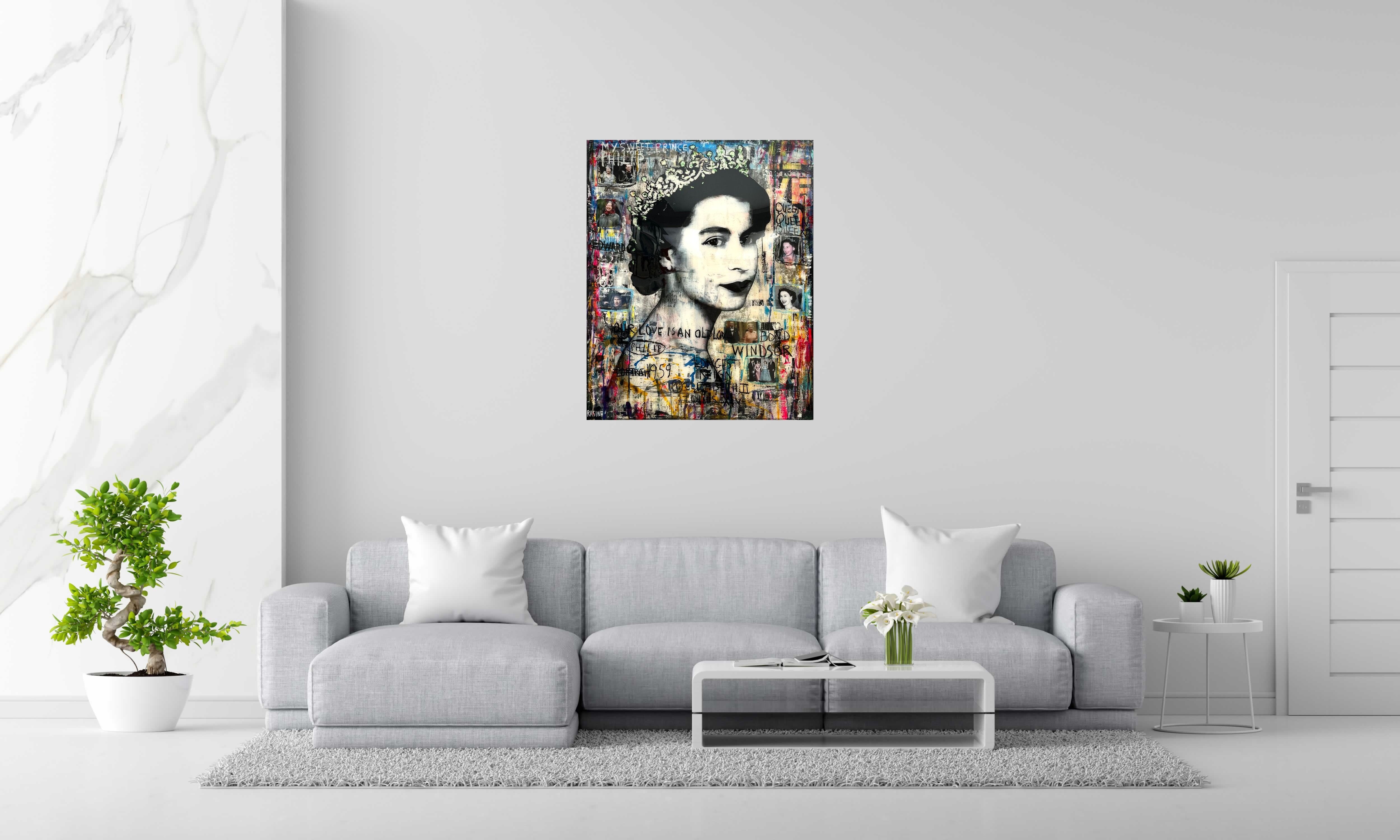 Tableau de THIERRY RASINE a pour titre  My sweet Prince style street pop art dim : THIERRY RASINEprix:1400