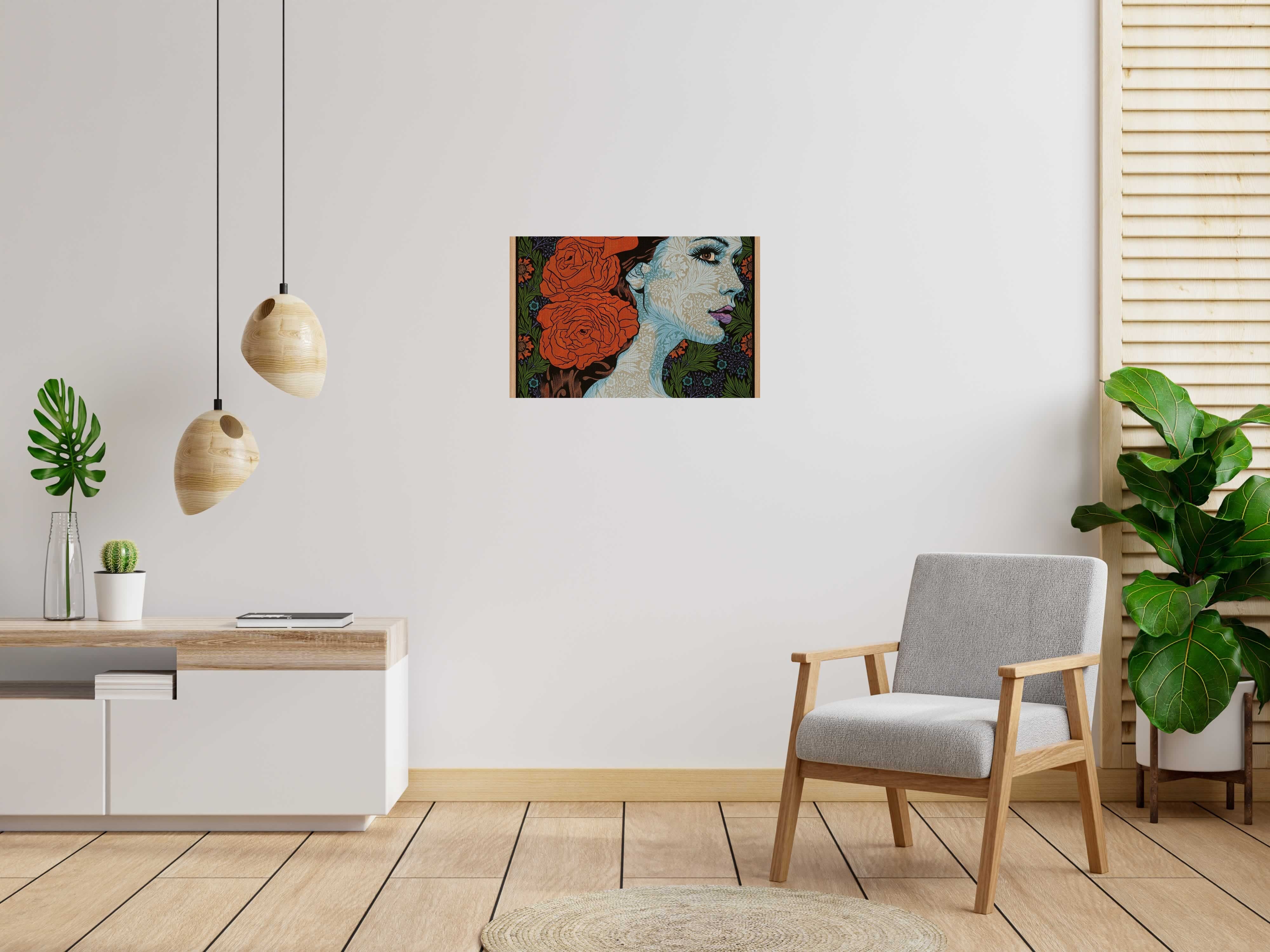 Editions d'art de CHUCK SPERRY a pour titre  MEDEA WOOD PANEL AP style expo chuck dim : CHUCK SPERRYprix:4250