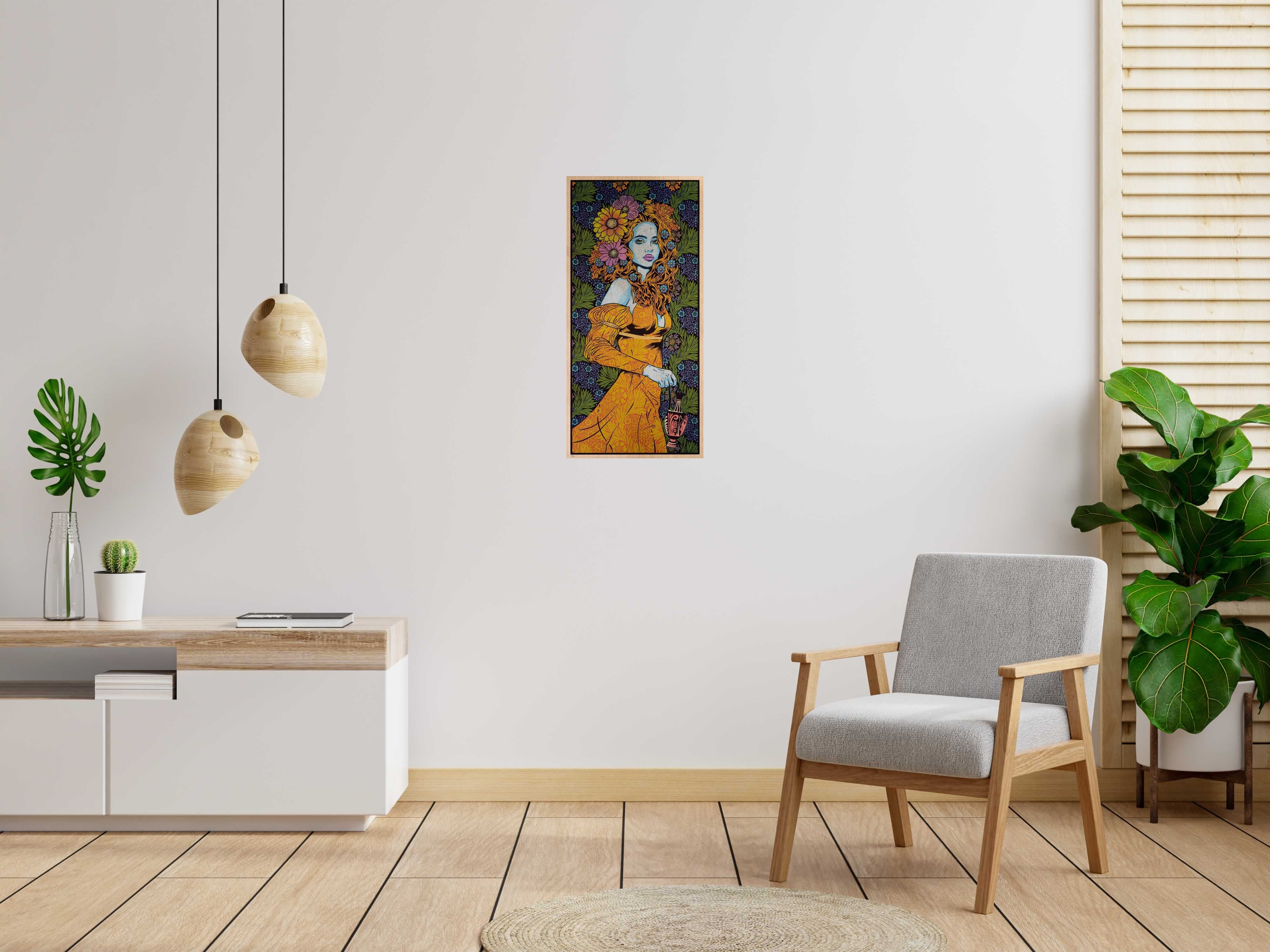 Tableau de CHUCK SPERRY a pour titre  THE MYSTIC WOOD PANEL AP style expo chuck dim : CHUCK SPERRYprix:4250