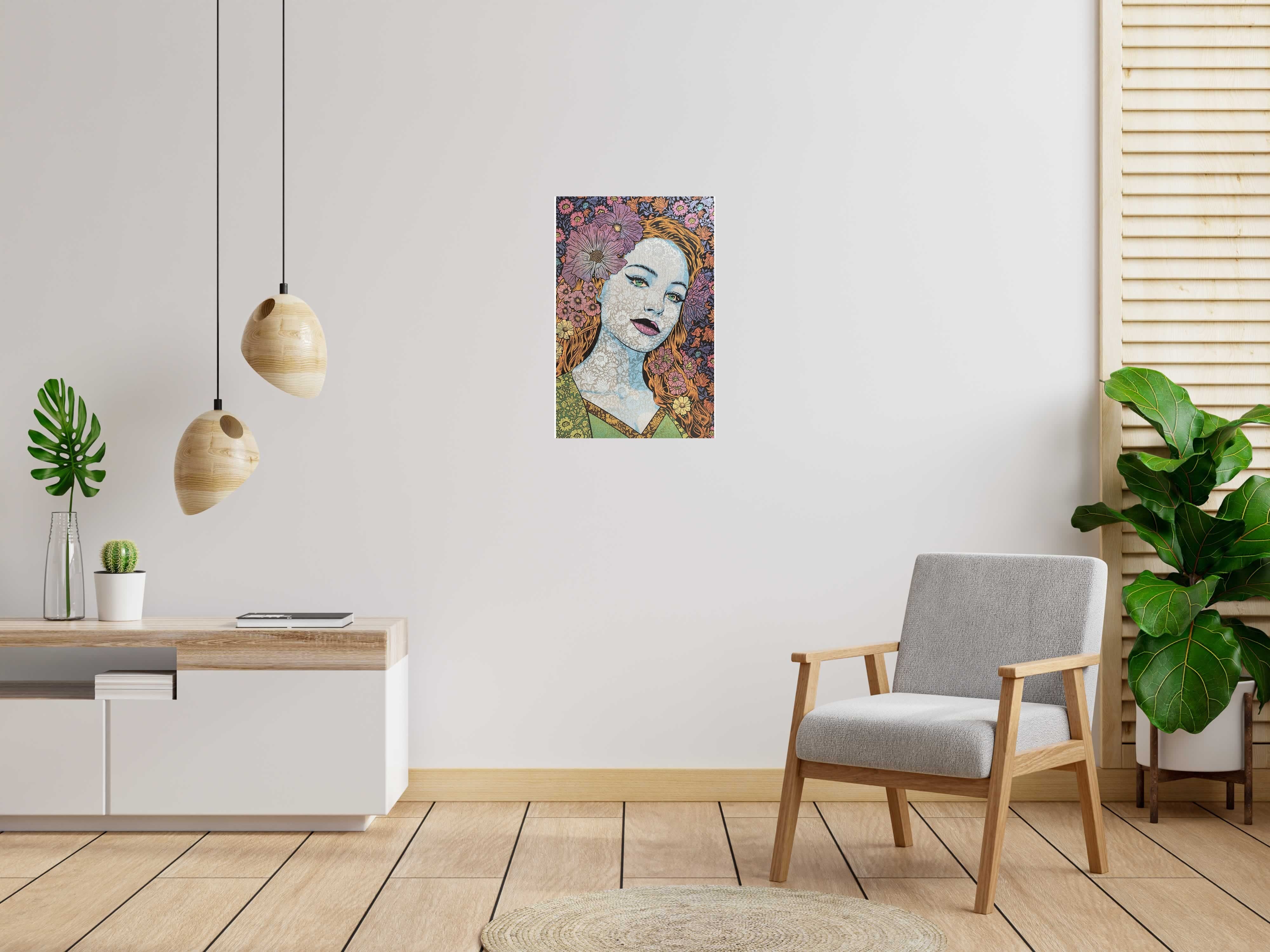 Editions d'art de CHUCK SPERRY a pour titre  Astraea WOOD PANEL style expo chuck dim : CHUCK SPERRYprix:2150