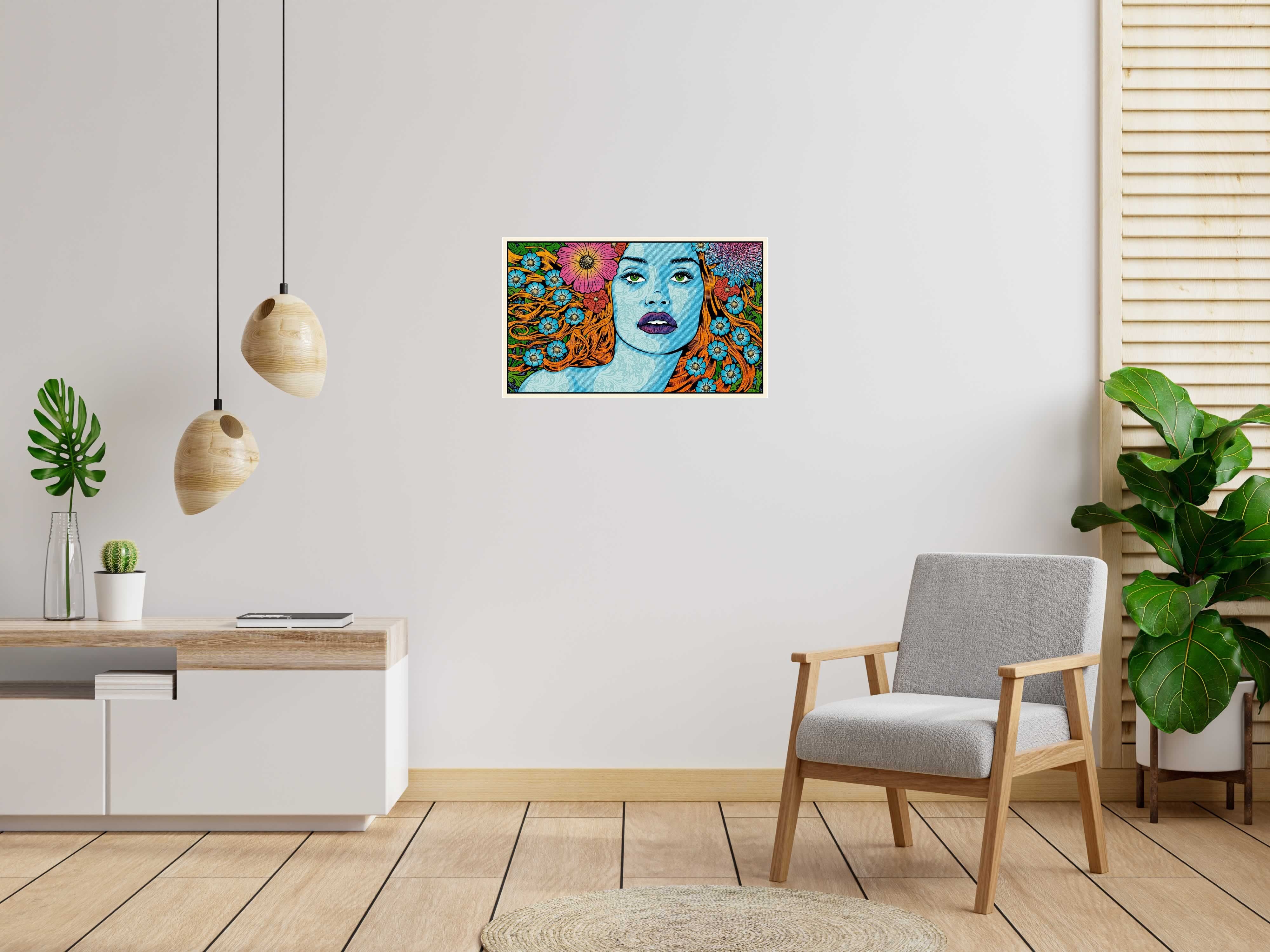 Editions d'art de CHUCK SPERRY a pour titre  Chloris WOOD PANEL style expo chuck dim : CHUCK SPERRYprix:3400