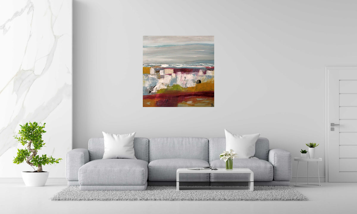Tableau de MICHELLE BOISSONOT a pour titre  SANS TITRE style abstrait dim : MICHELLE BOISSONOTprix:300