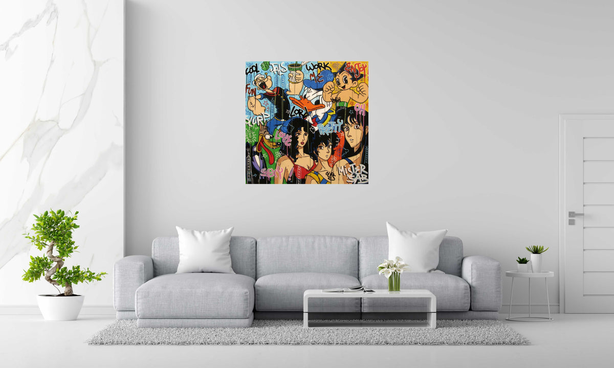 Tableau de RICO SAB a pour titre  WORK ME LORD style no dim : RICO SABprix:950