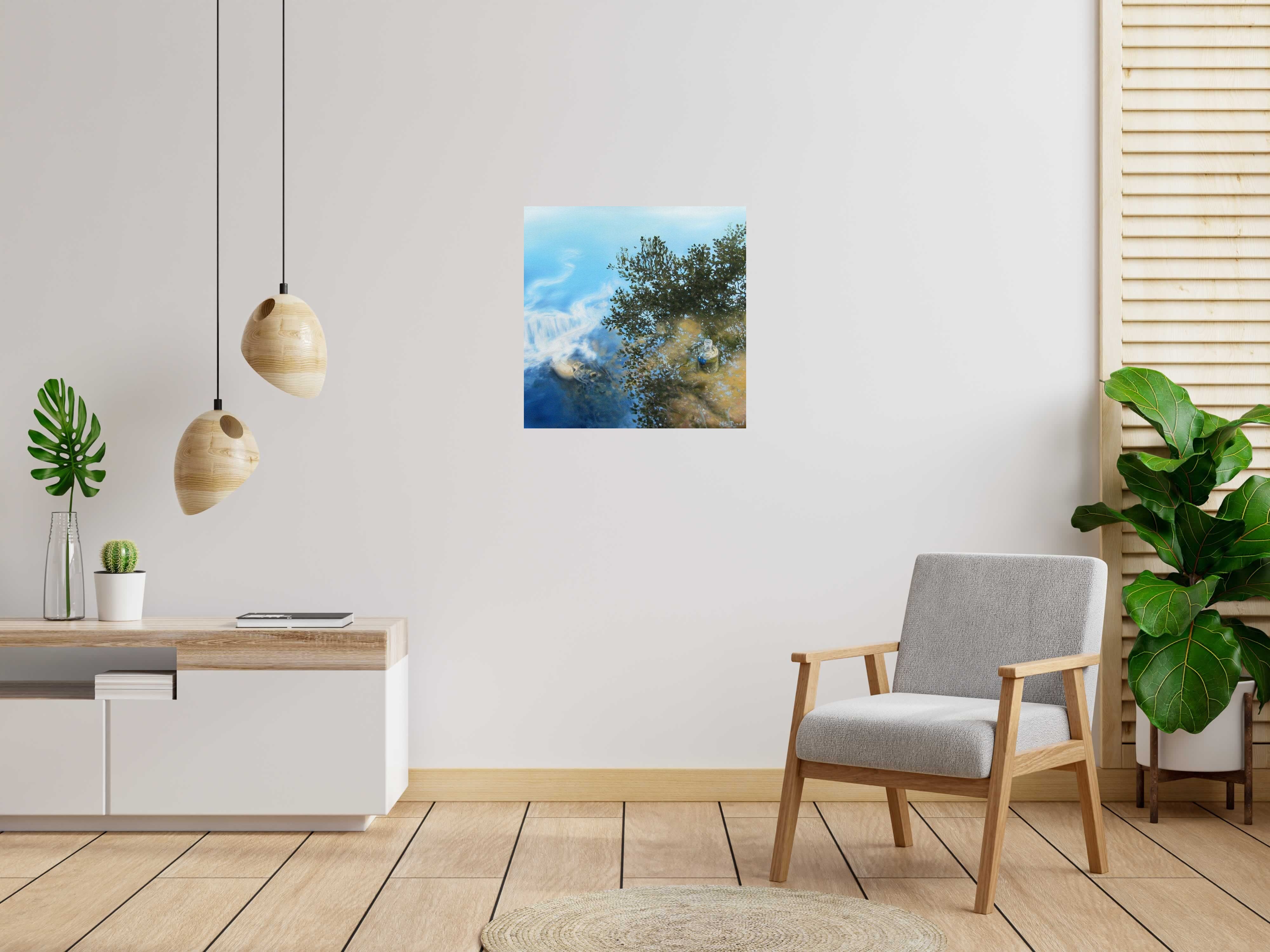 Tableau de ELISE BARAT a pour titre  ABSOLUT V style figuratif dim : ELISE BARATprix:800