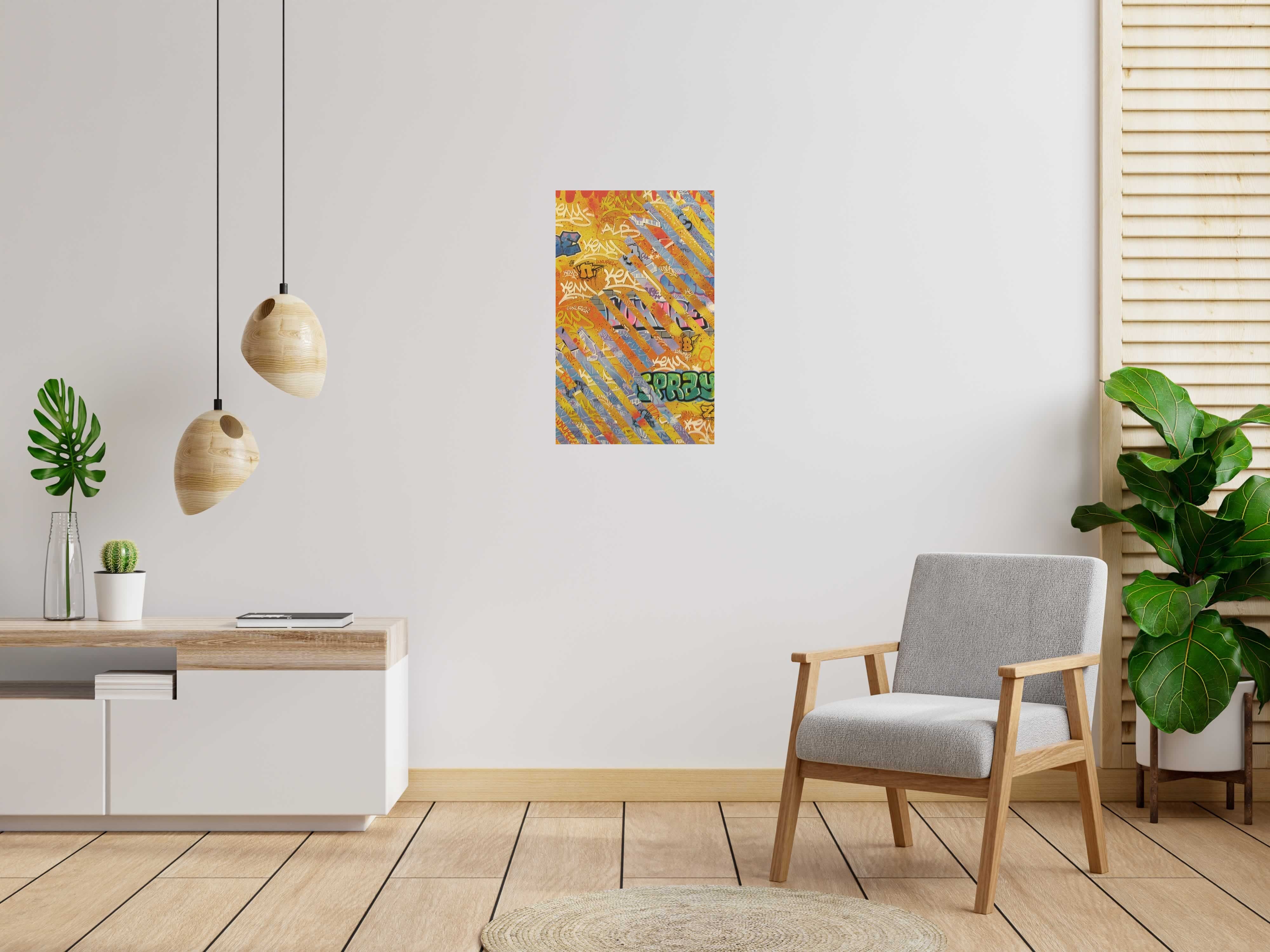 Tableau de KENY a pour titre  LUXURE style street art, graphique dim : KENYprix:400