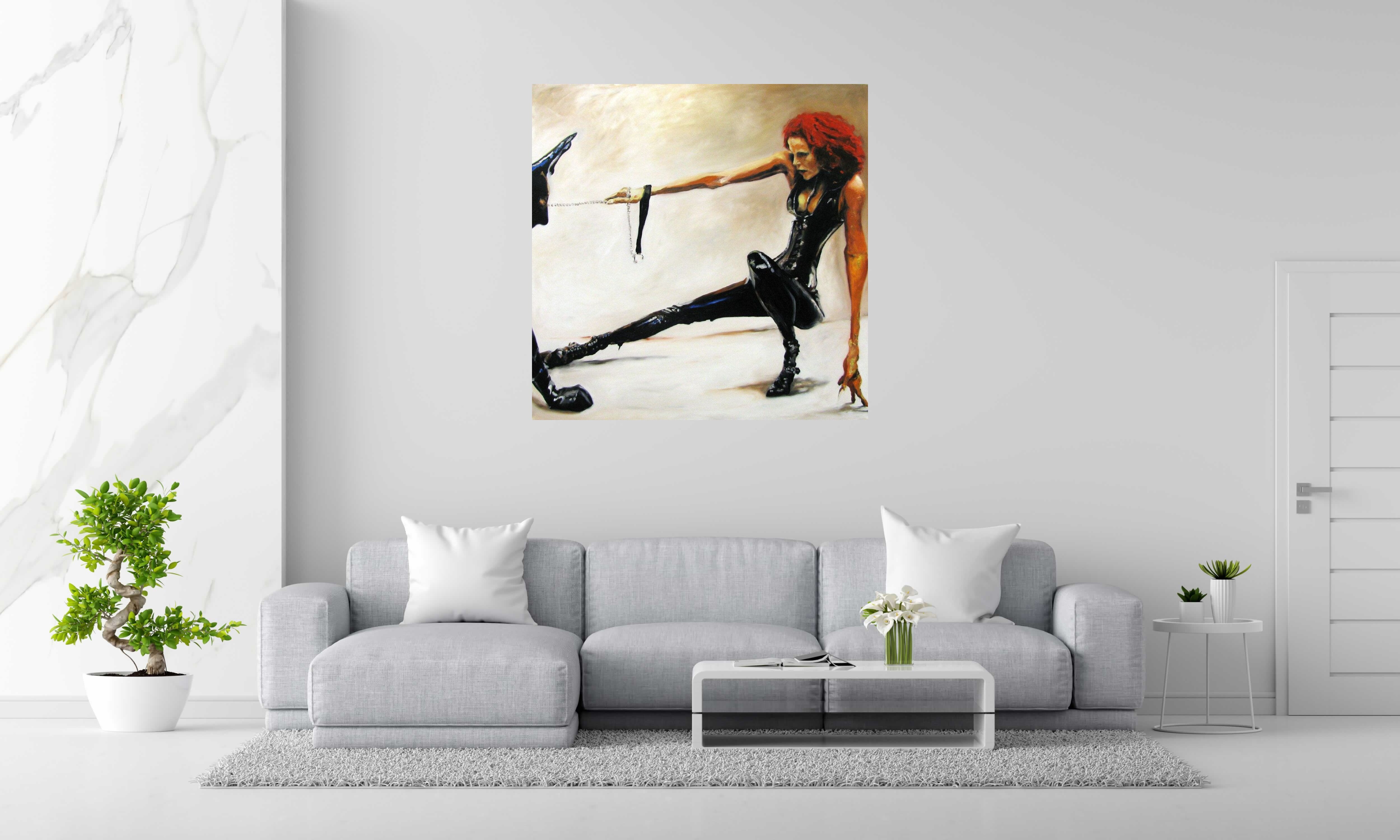 Tableau de PHILFRI a pour titre  RODEO 5 style figuratif dim : PHILFRIprix: