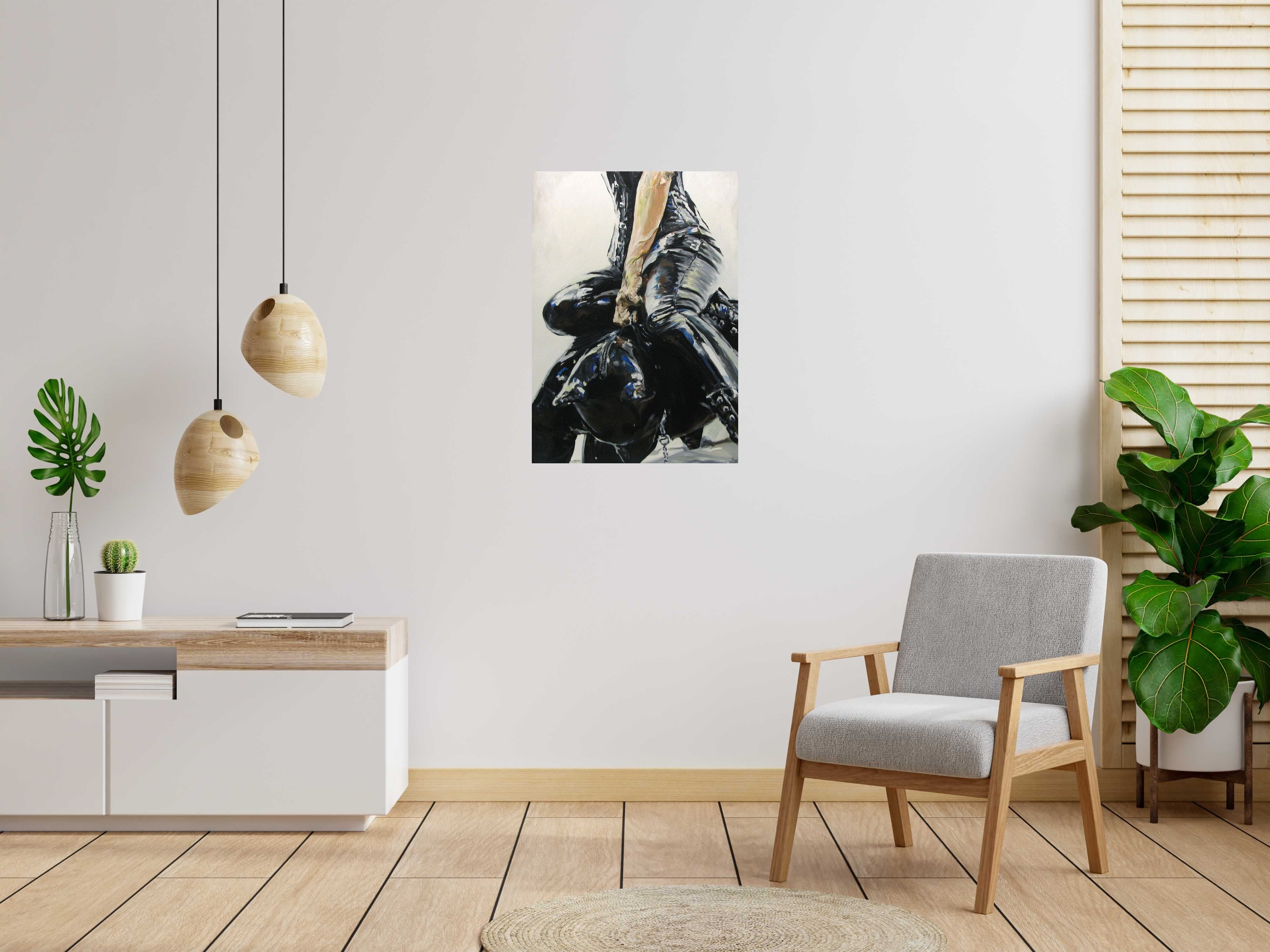 Tableau de PHILFRI a pour titre  RODEO 2 style figuratif dim : PHILFRIprix: