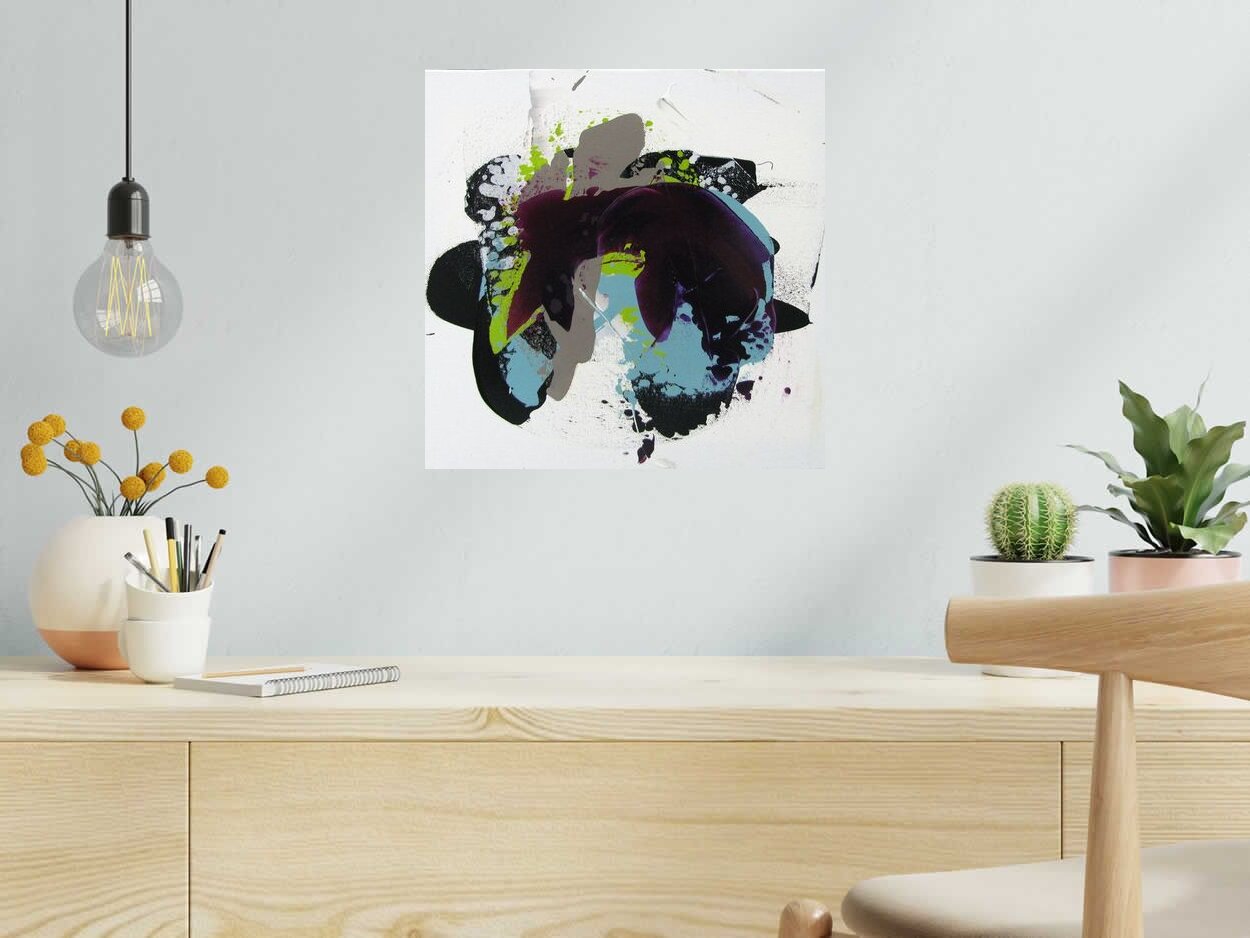 Tableau de CELINE WEBER a pour titre  AMETHYSTE 1 style no dim : CELINE WEBERprix: