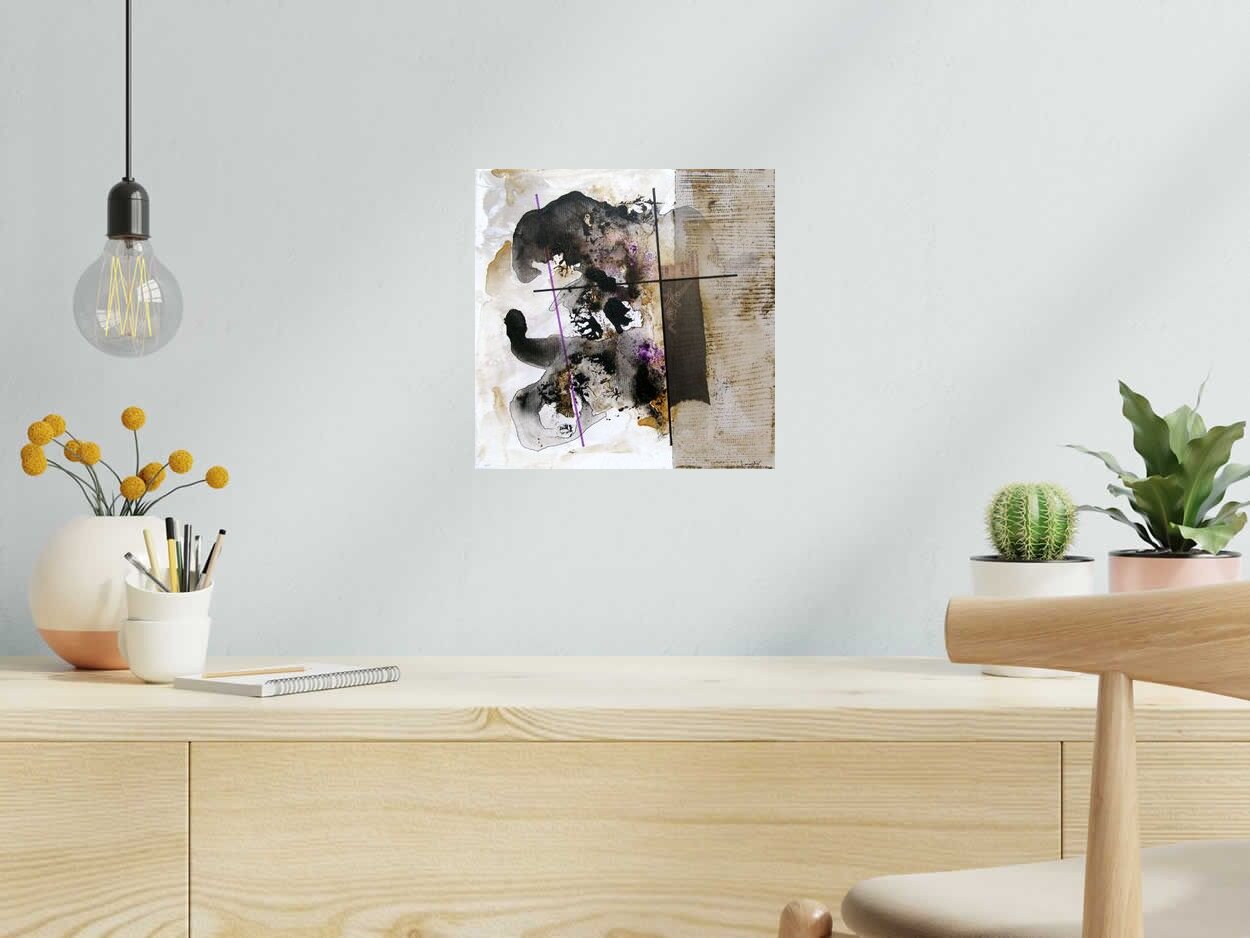 Tableau de LUDOVIC MERCHER a pour titre  ENIGME style no dim : LUDOVIC MERCHERprix: