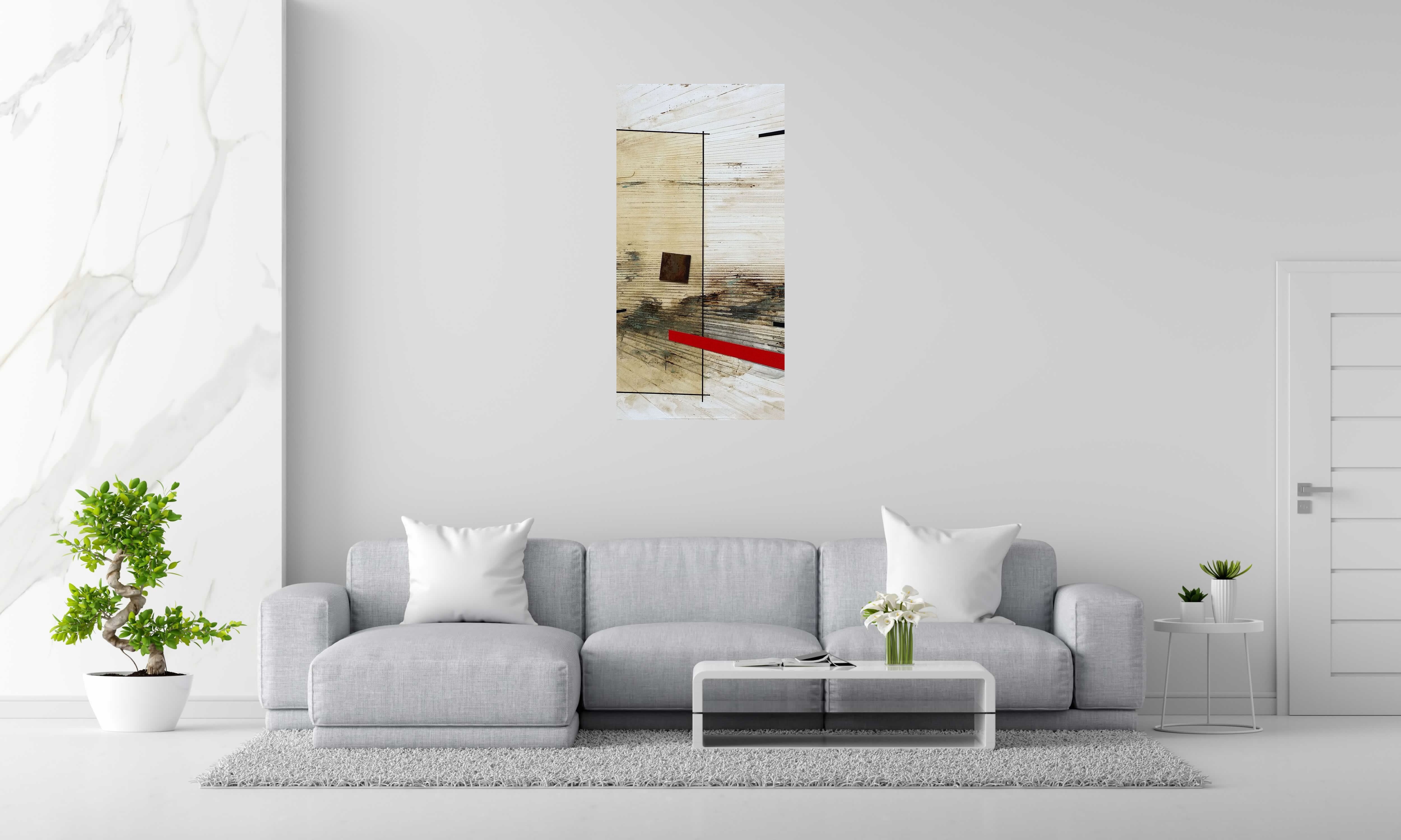 Tableau de LUDOVIC MERCHER a pour titre  FRAGMENTS style abstrait dim : LUDOVIC MERCHERprix:850