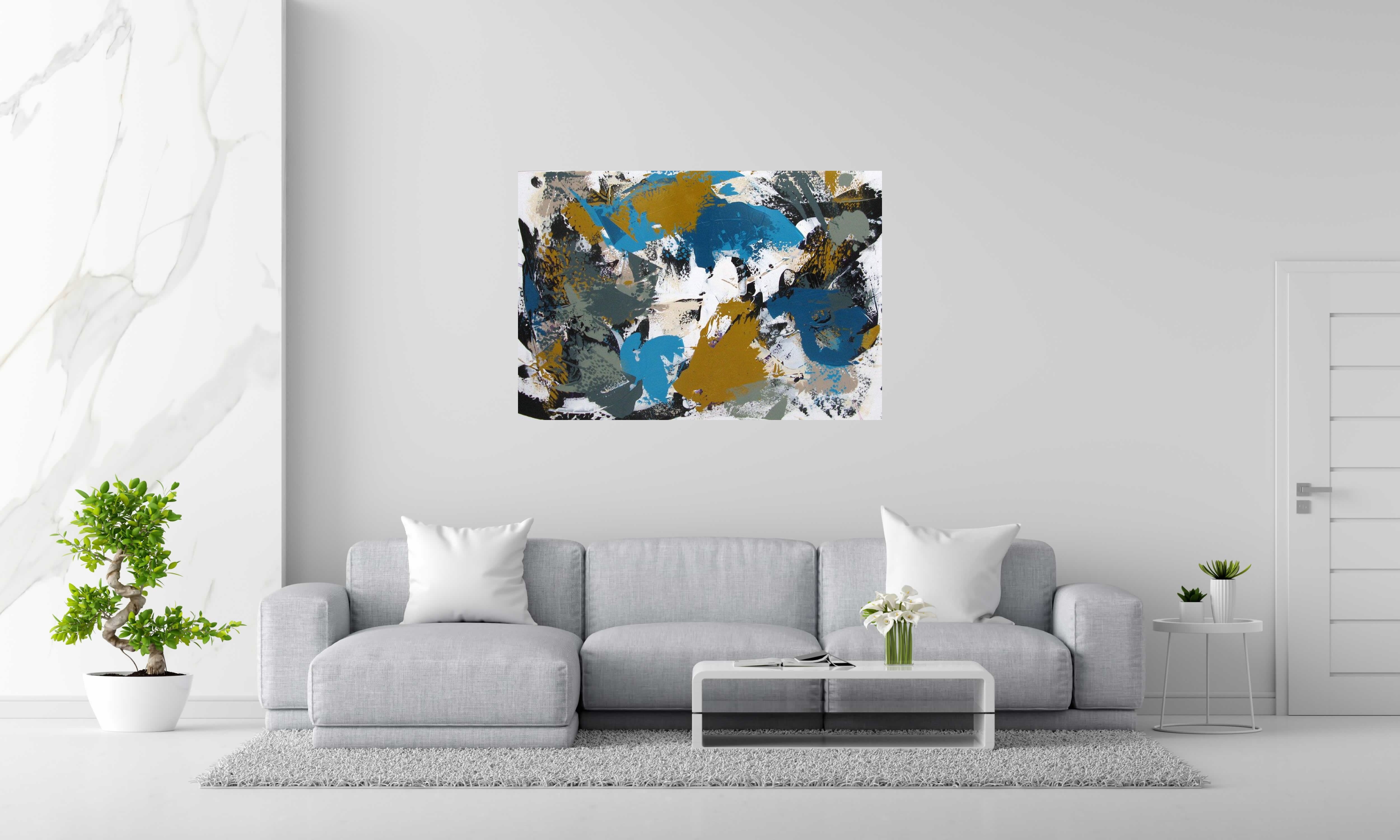 Tableau de CELINE WEBER a pour titre  ALIZEE style abstrait dim : CELINE WEBERprix:1100
