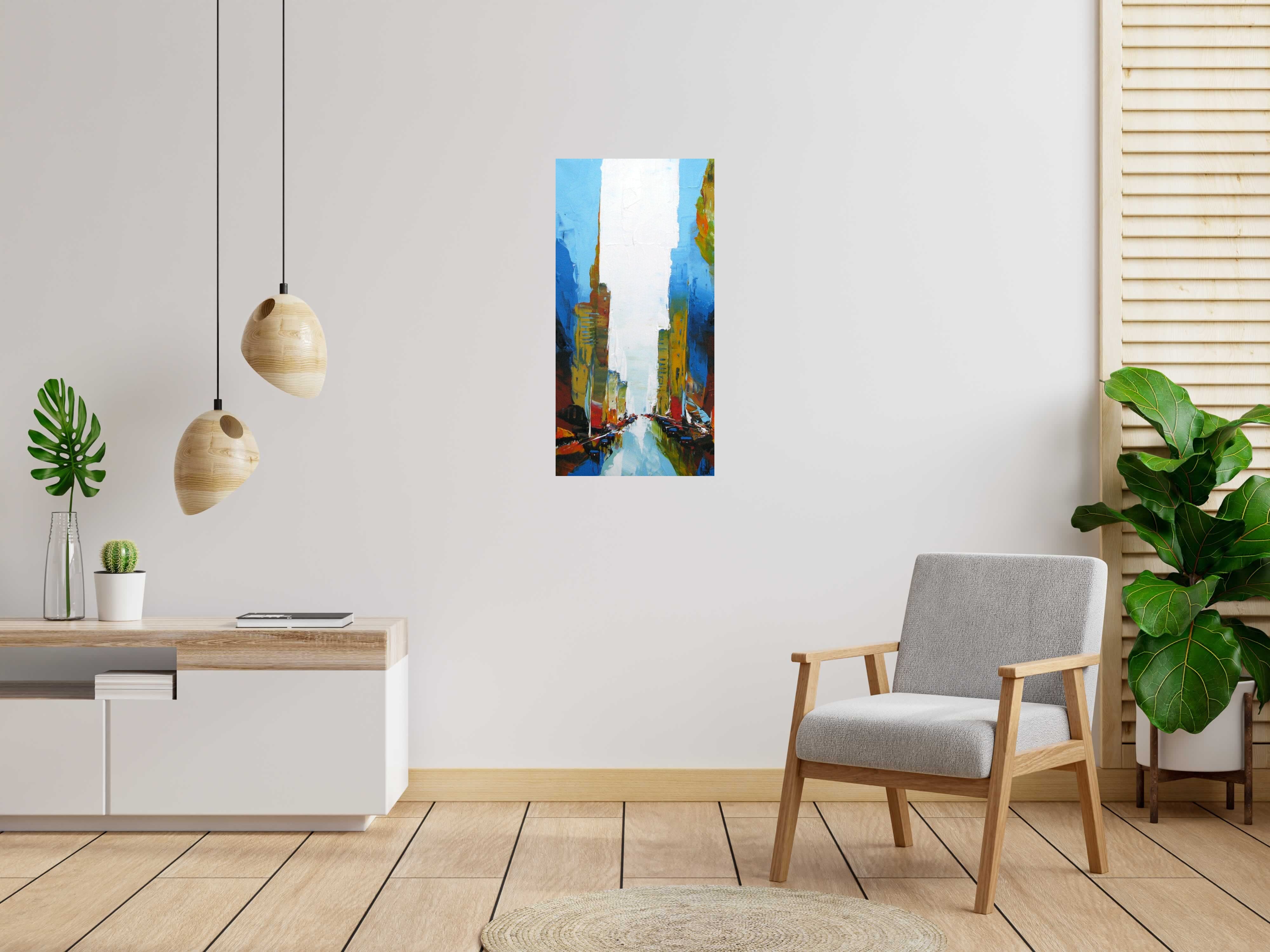 Tableau de F. BOUTET a pour titre  SANS TITRE style figuratif dim : F. BOUTETprix:500