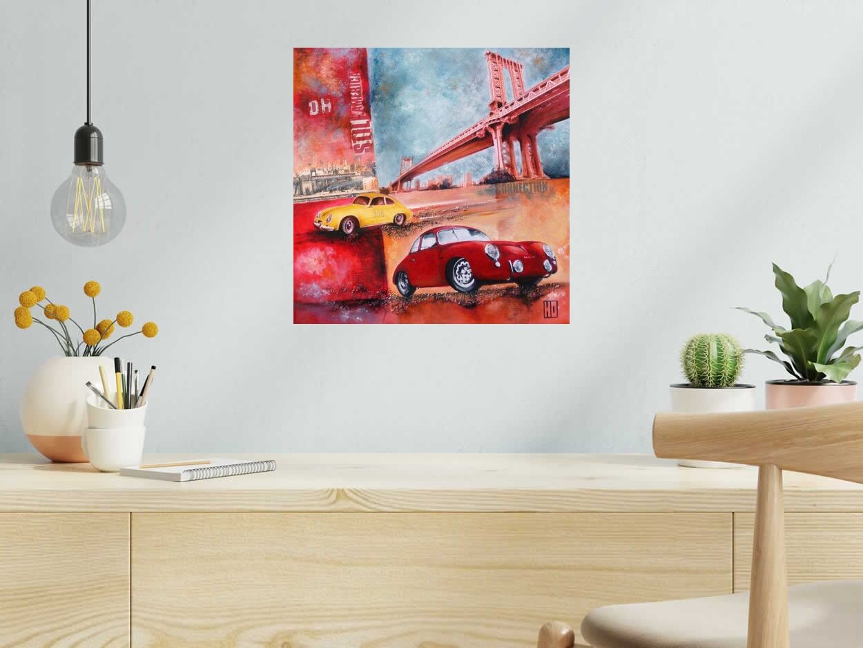 Tableau de HUBERT OLLIVIER a pour titre  CONNECTION style figuratif dim : HUBERT OLLIVIERprix: