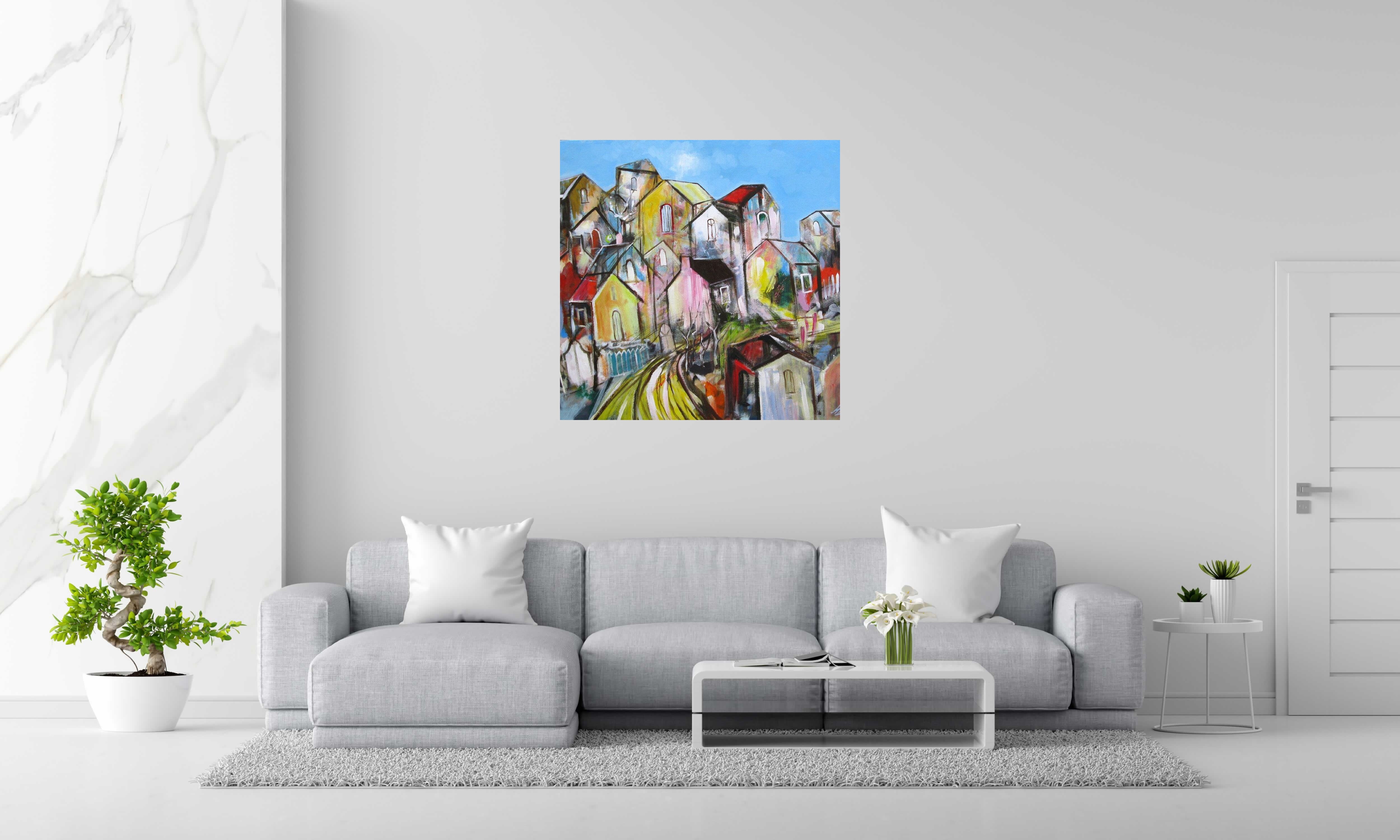 Tableau de IVAN TZONEV a pour titre  SELO-C style figuratif dim : IVAN TZONEVprix: