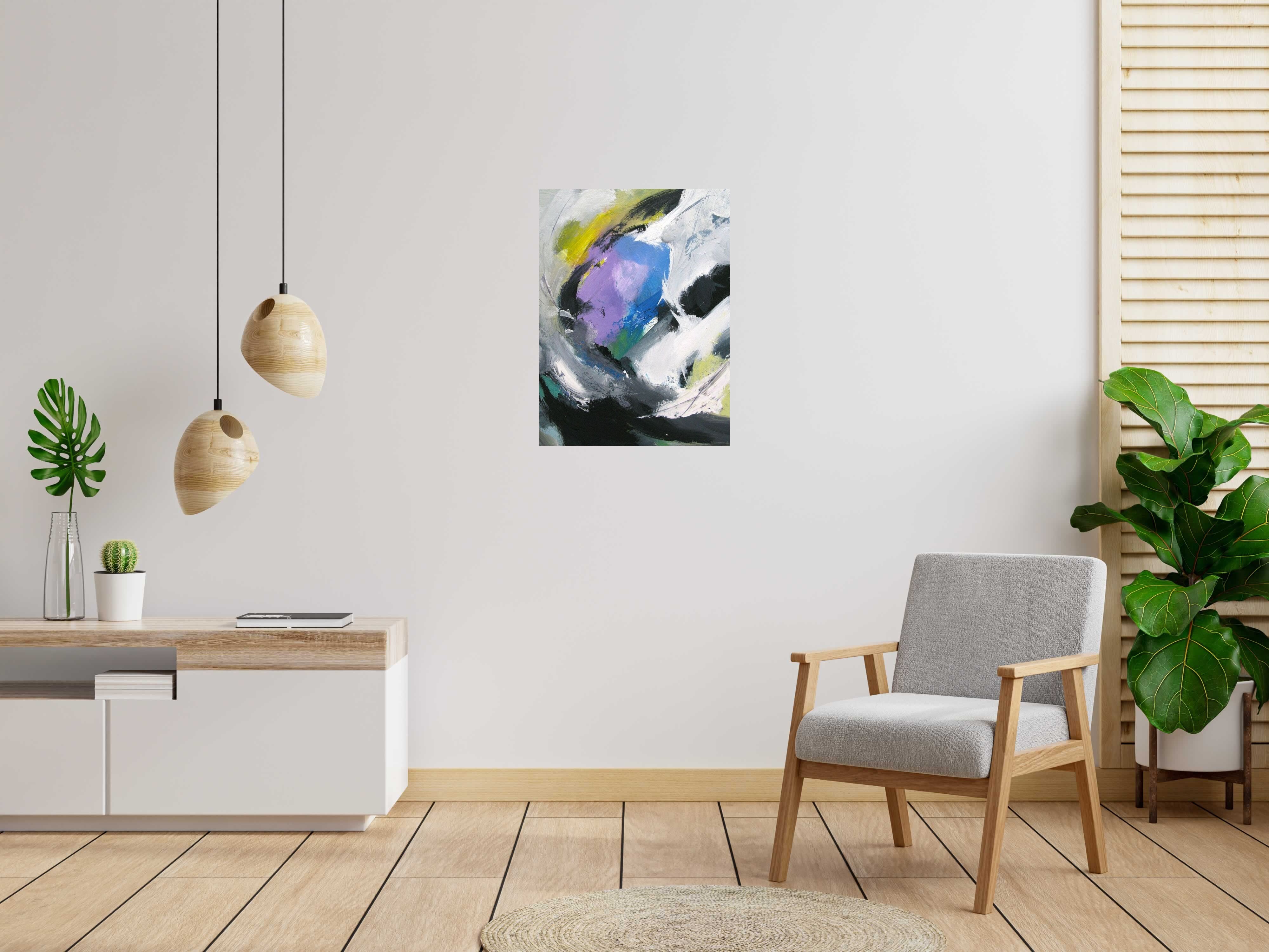 Tableau de JM BARROIS a pour titre  PLAYA ANCHA style abstrait dim : JM BARROISprix: