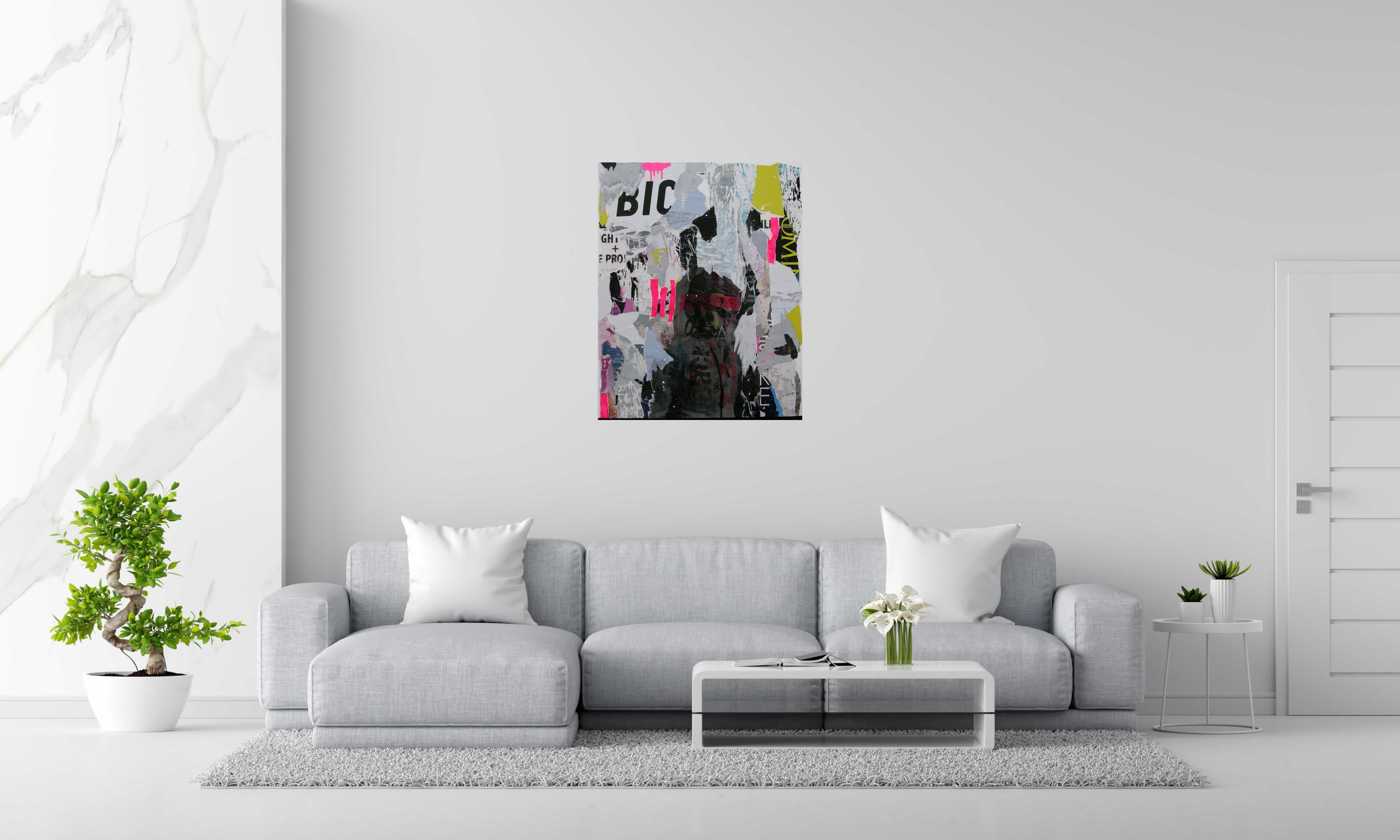 Tableau de LN LE PAPE a pour titre  LE MARIE style graphique dim : LN LE PAPEprix: