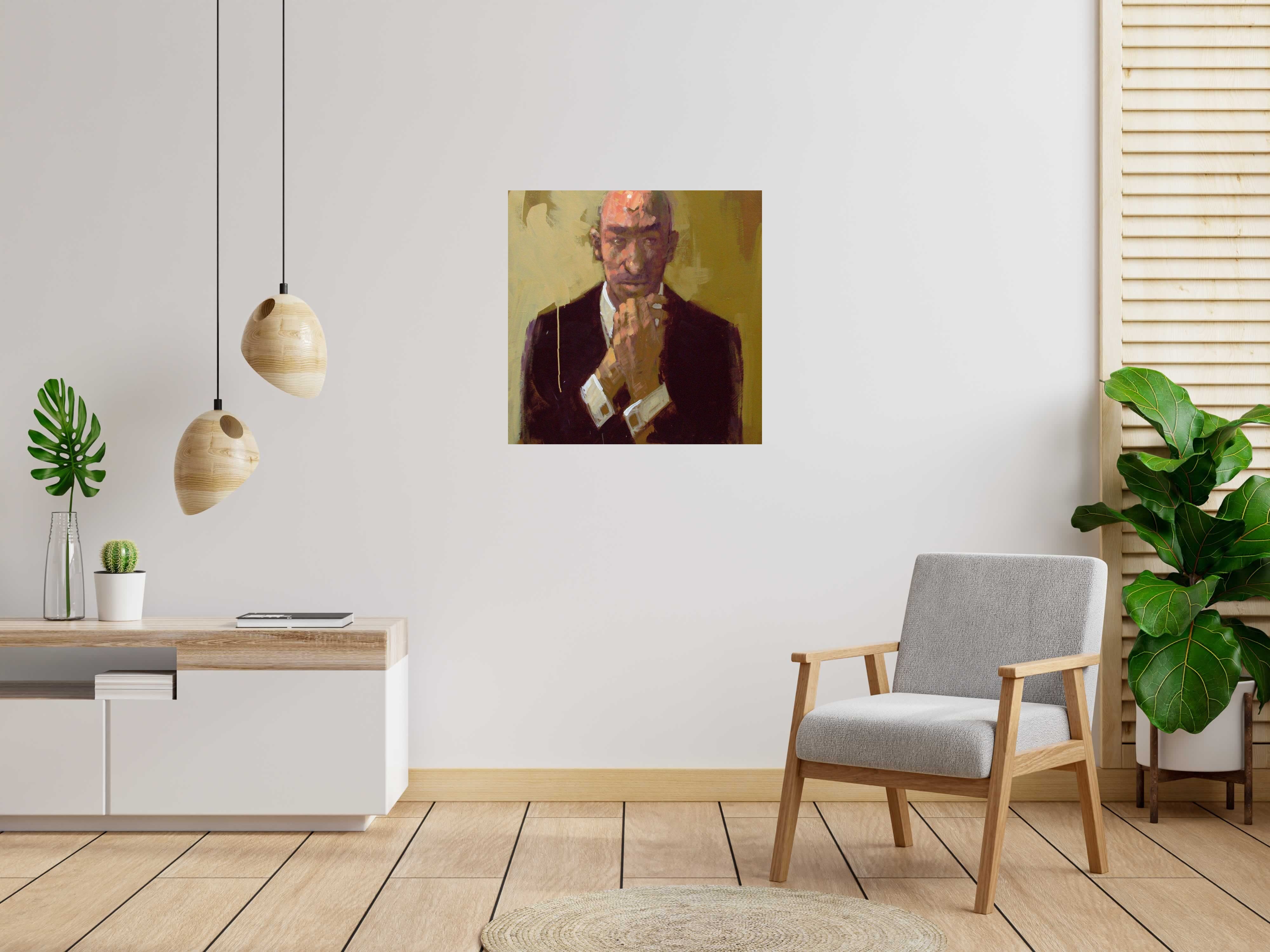 Tableau de MASSEBEUF Olivier a pour titre  CORPORATION style figuratif dim : MASSEBEUF Olivierprix: