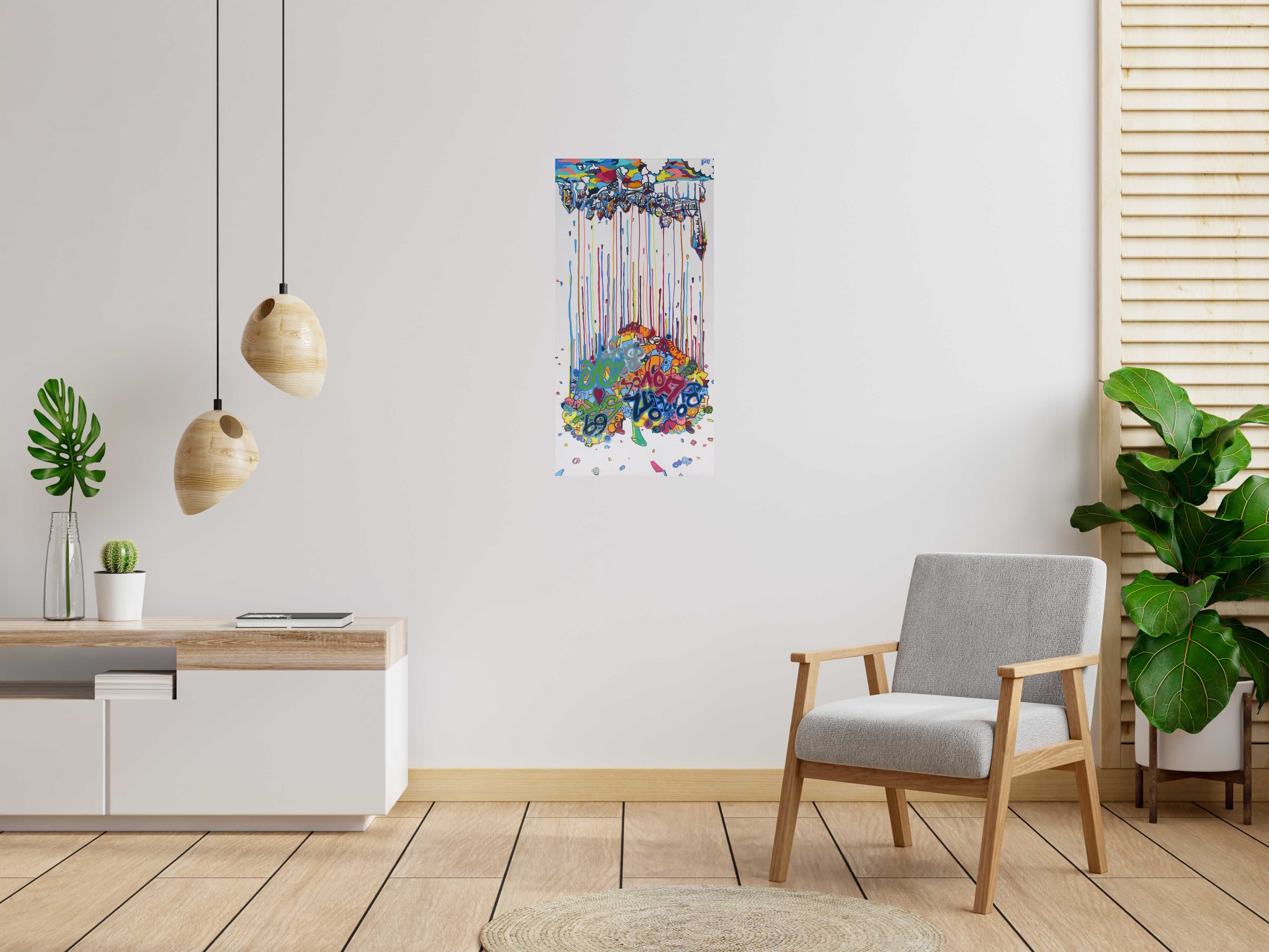 Tableau de GUTI a pour titre  BIARRITZ MON AMOUR style no dim : GUTIprix: