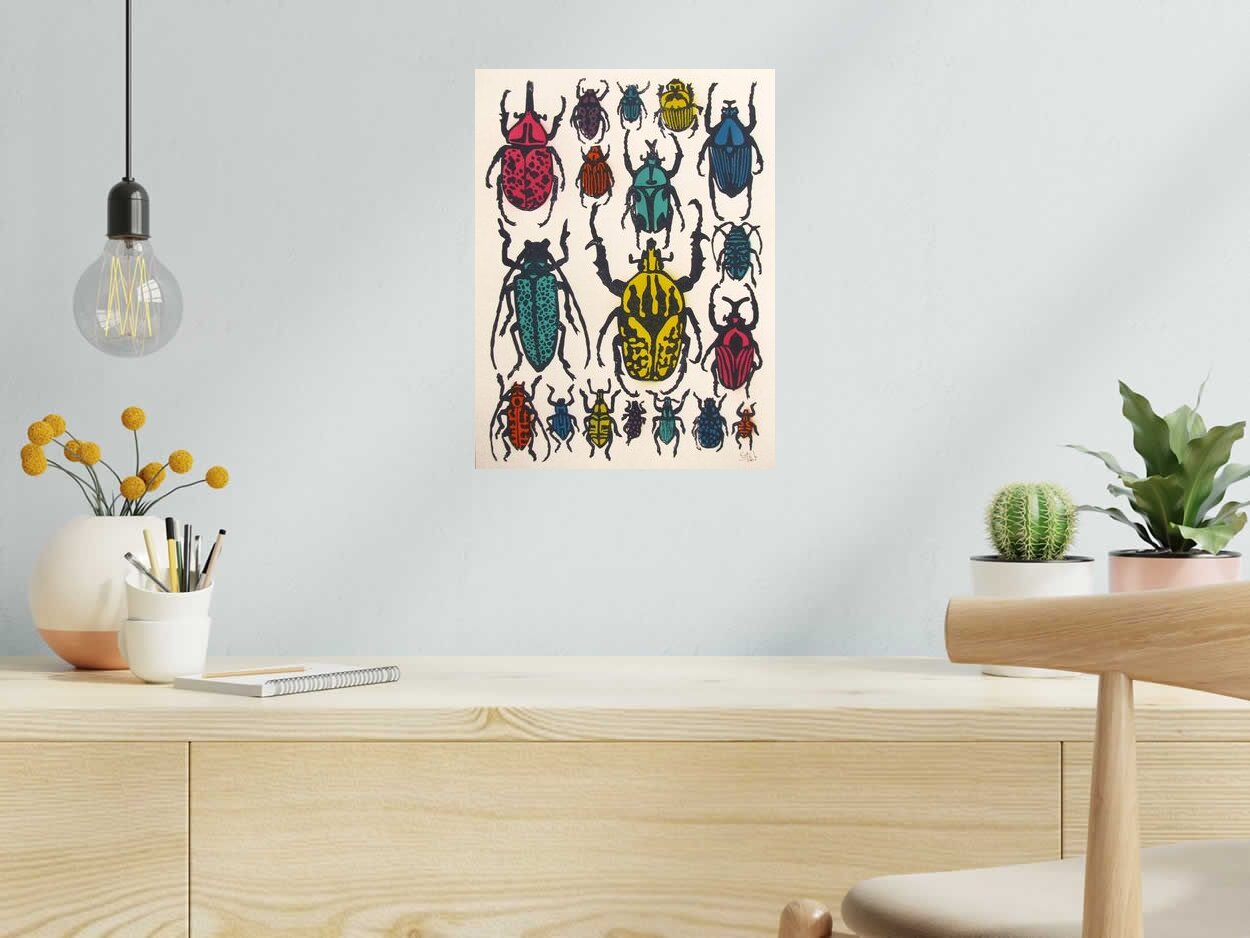 Editions d'art de OSRU a pour titre  PLANCHE NATURALISTE 6 style abstrait dim : OSRUprix: