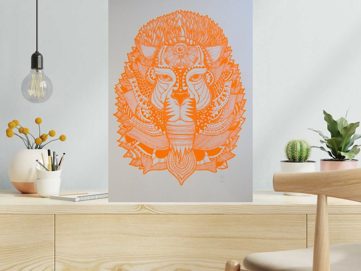 Editions d'art de JIBE a pour titre  AKWABA style graphique dim : JIBEprix: