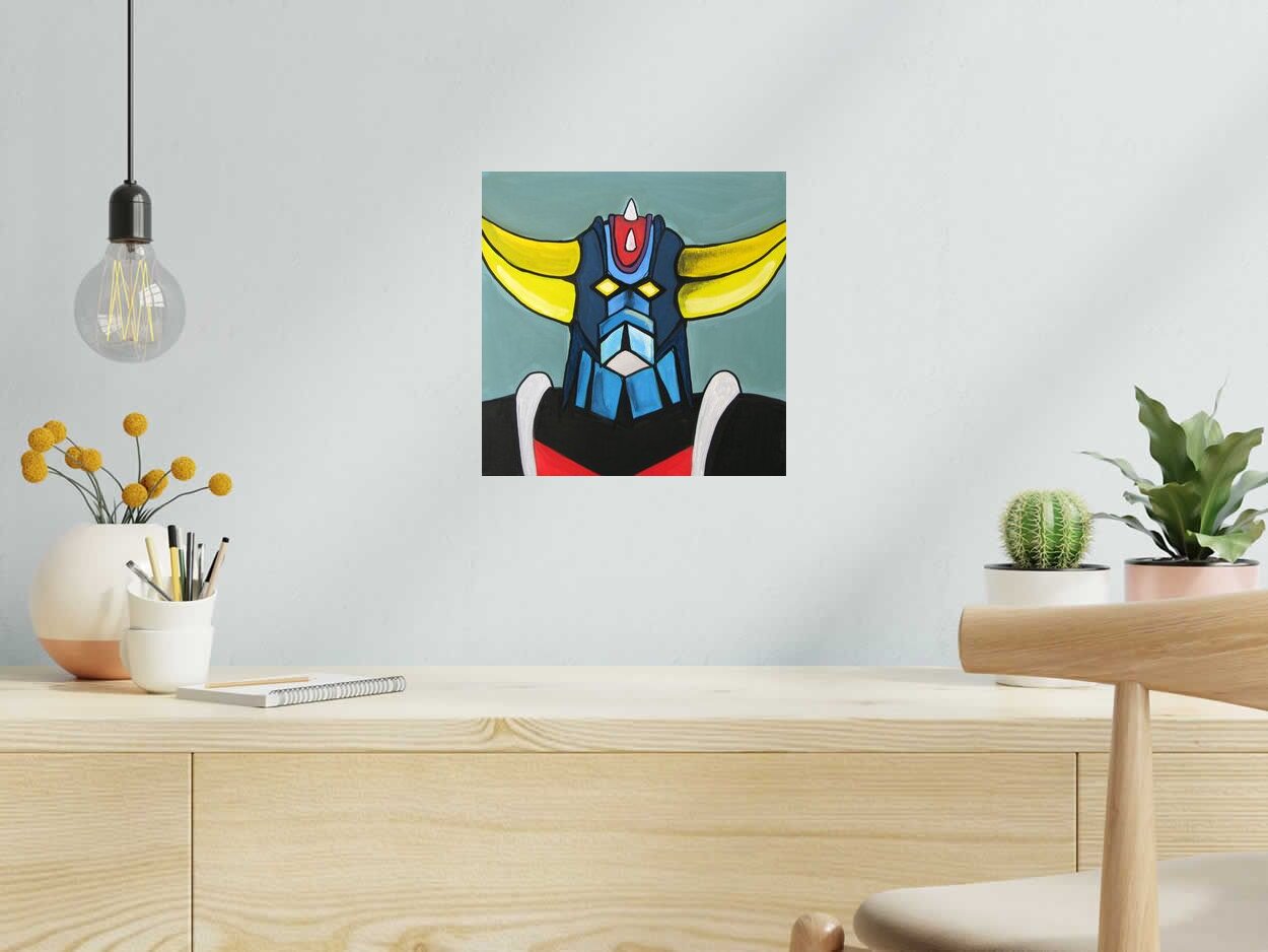 Tableau de TAREK a pour titre  GOLDORAK style abstrait dim : TAREKprix:350