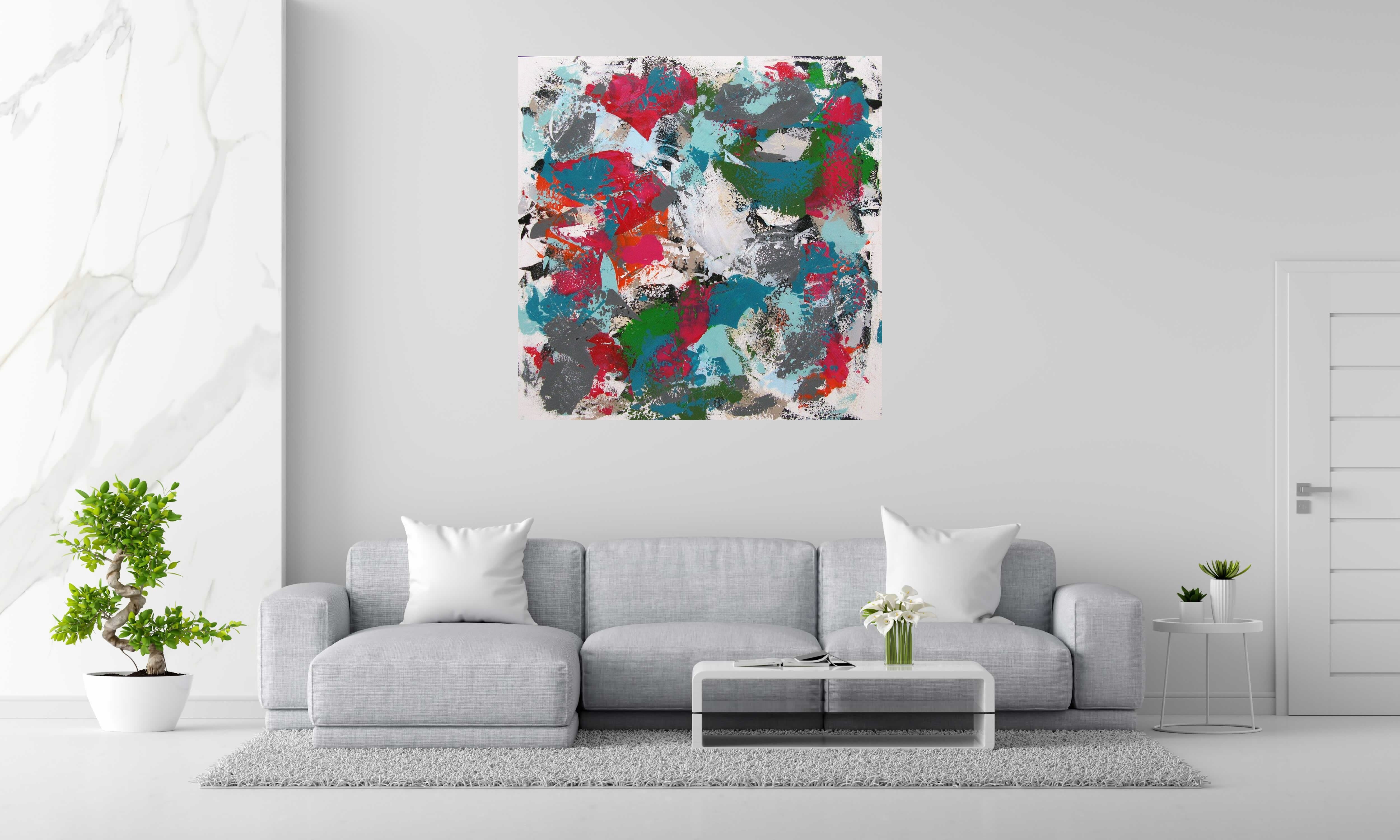 Tableau de CELINE WEBER a pour titre  SWEET FIZZ style abstrait dim : CELINE WEBERprix: