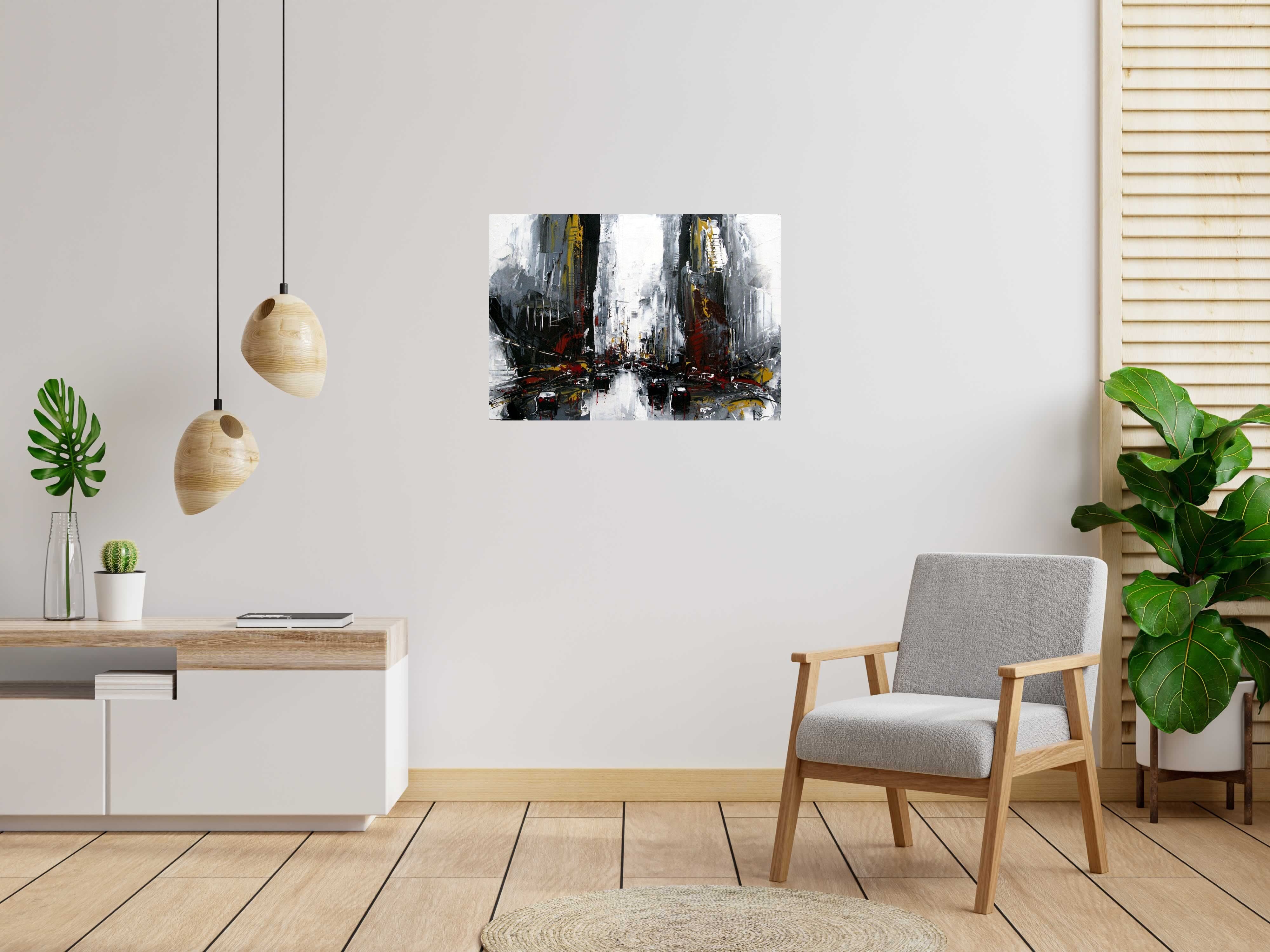 Tableau de F. BOUTET a pour titre  BROADWAY style figuratif dim : F. BOUTETprix:600