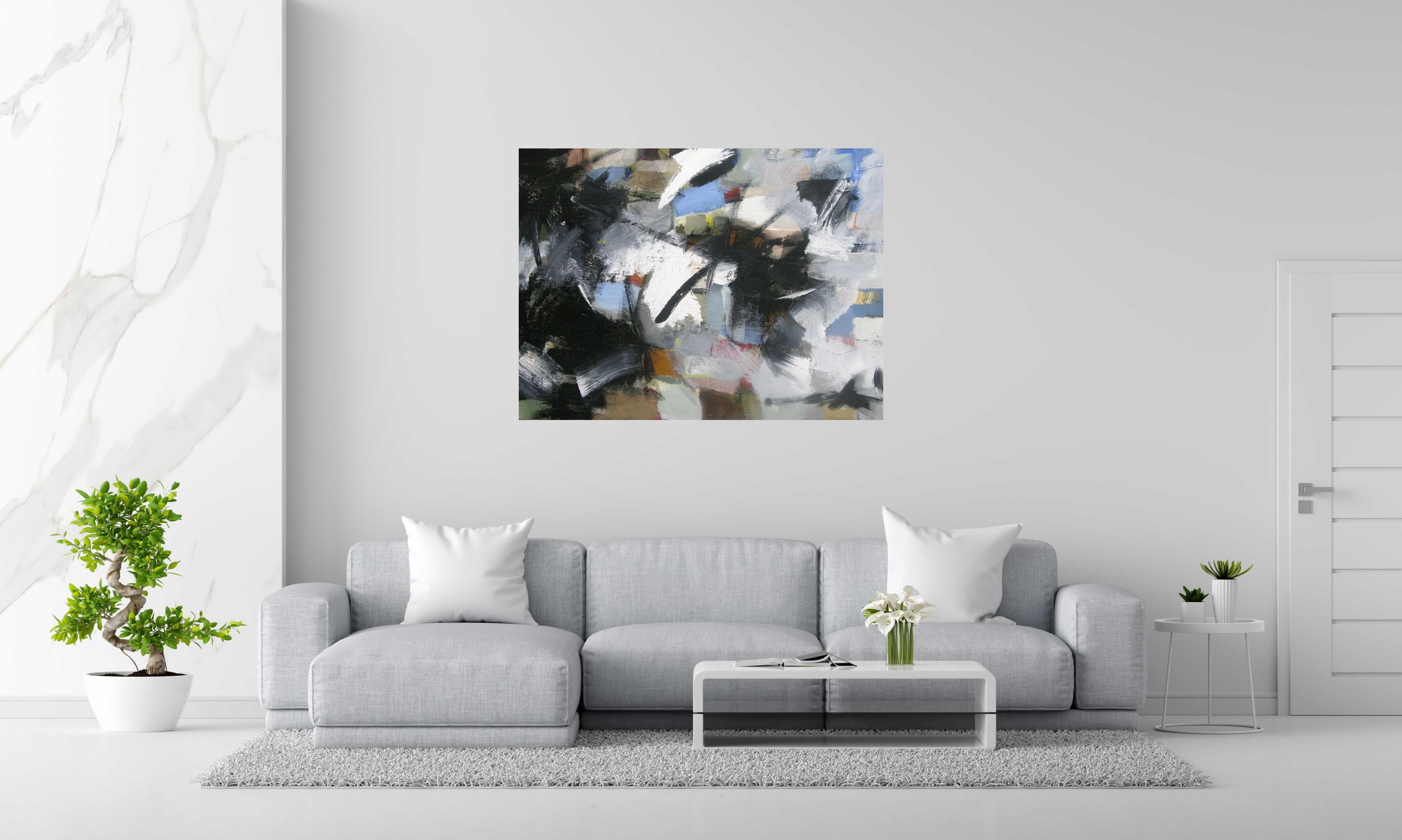 Tableau de JM BARROIS a pour titre  SONGE 10-04 style abstrait dim : JM BARROISprix:950