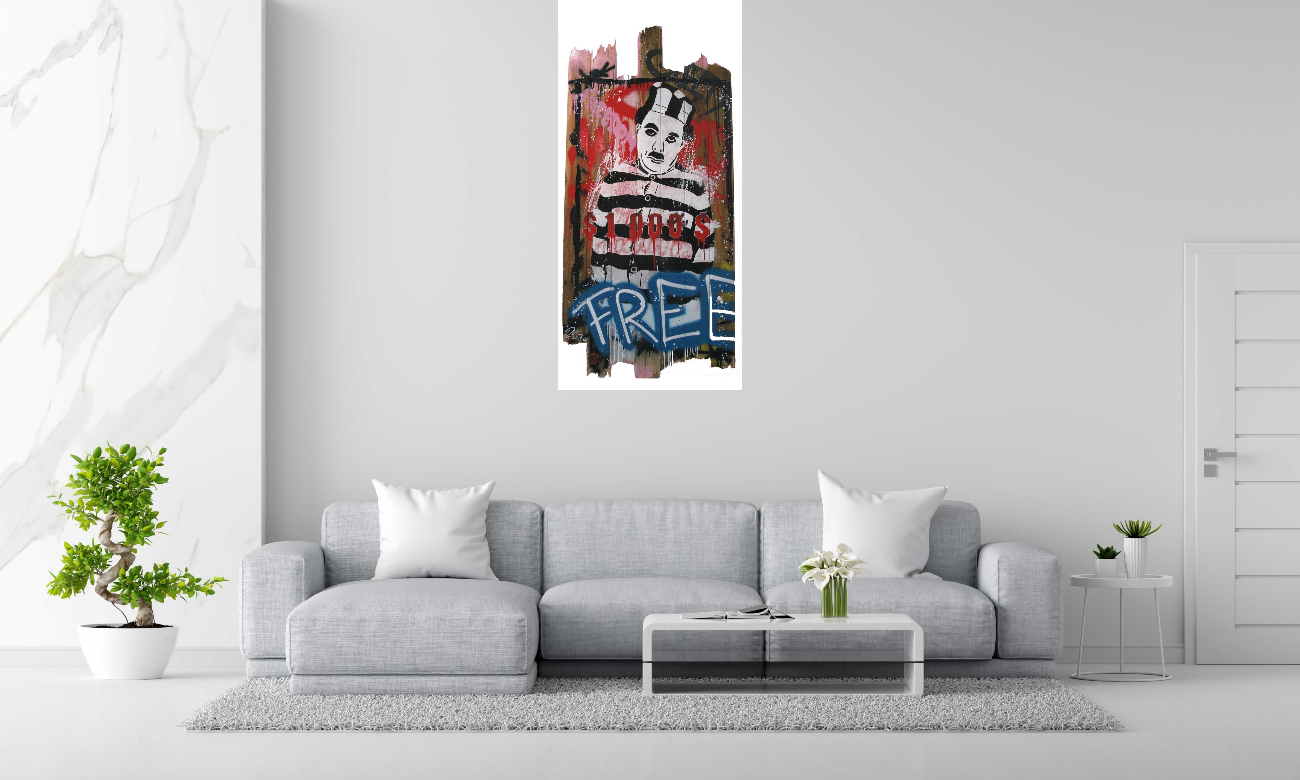 Tableau de JUG a pour titre  FREE style street pop art dim : JUGprix: