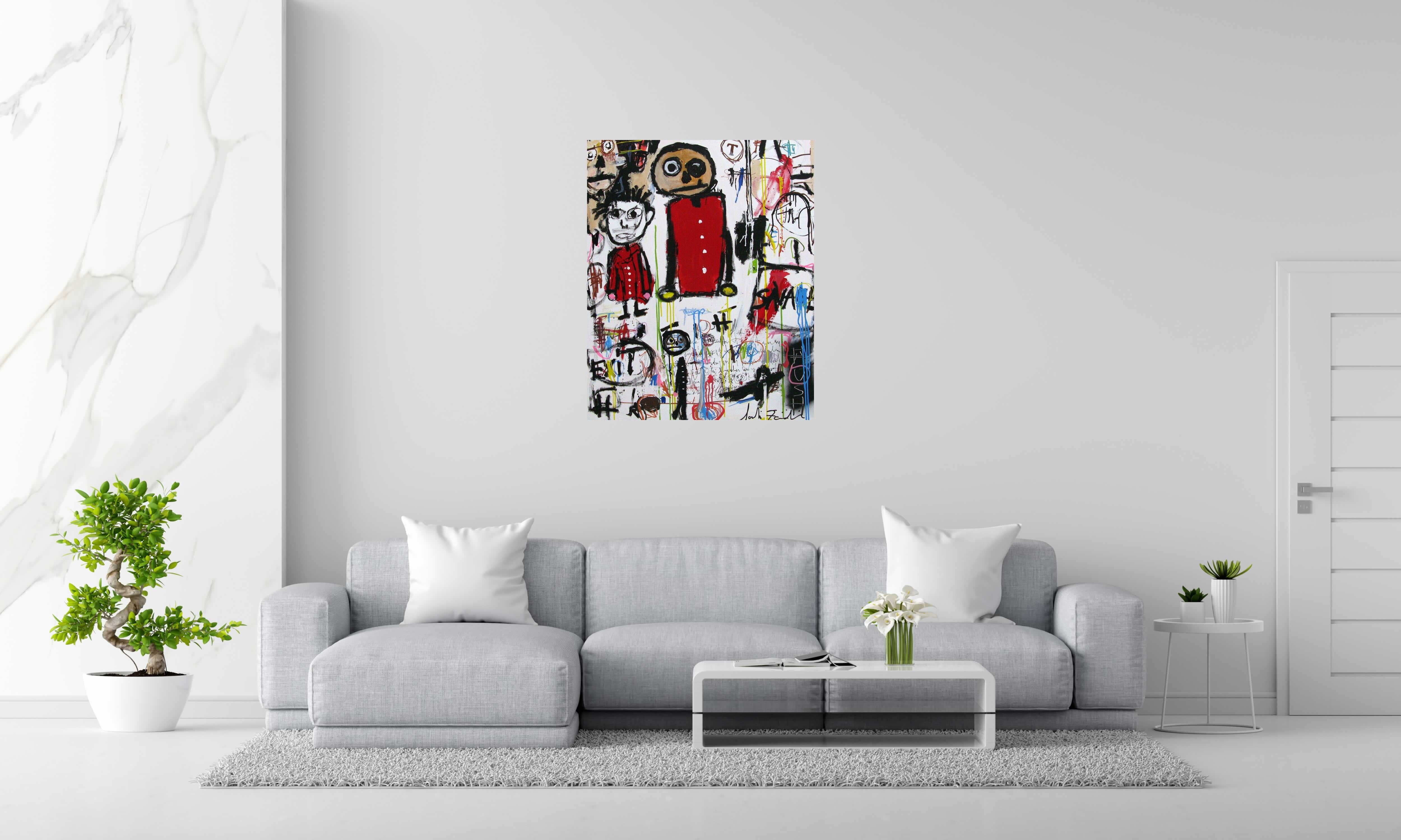 Tableau de LARBI ZAIDI a pour titre  SANS TITRE 8 style street art dim : LARBI ZAIDIprix: