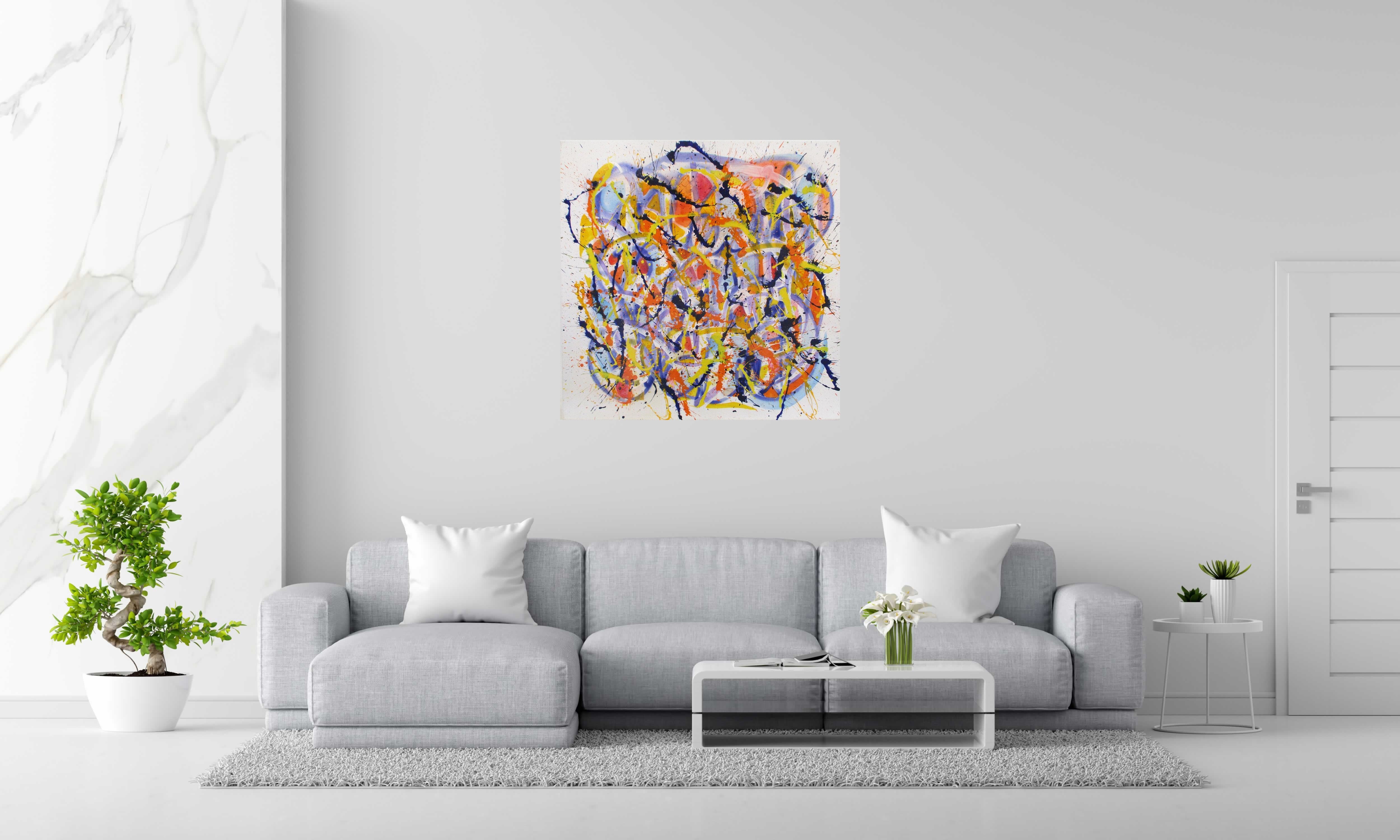 Tableau de STEPHANE RIME a pour titre  NONAME CENTRE B3 style abstrait dim : STEPHANE RIMEprix: