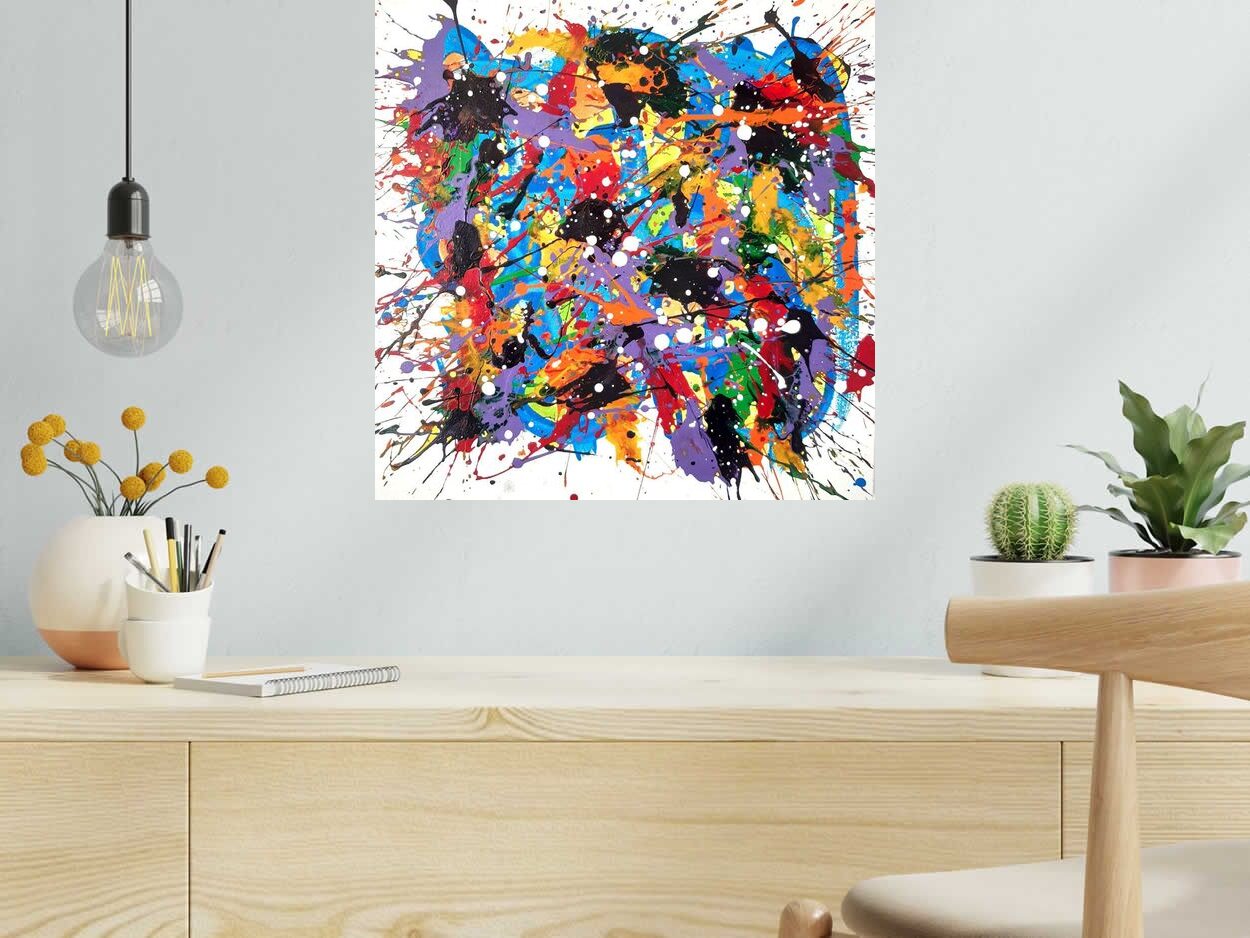 Tableau de STEPHANE RIME a pour titre  NONAME B33 style abstrait dim : STEPHANE RIMEprix: