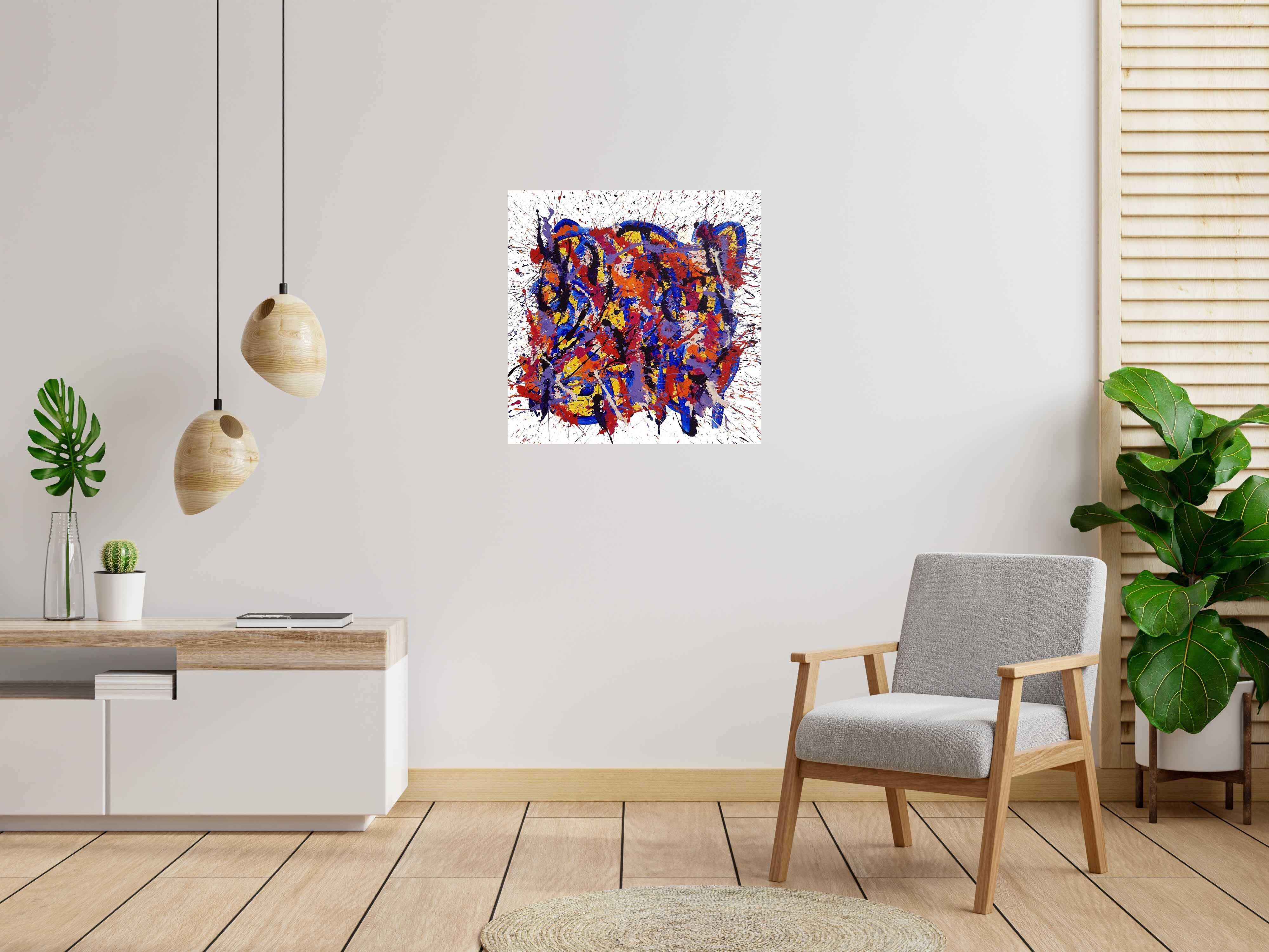 Tableau de STEPHANE RIME a pour titre  noname n°A68 style abstrait dim : STEPHANE RIMEprix:590