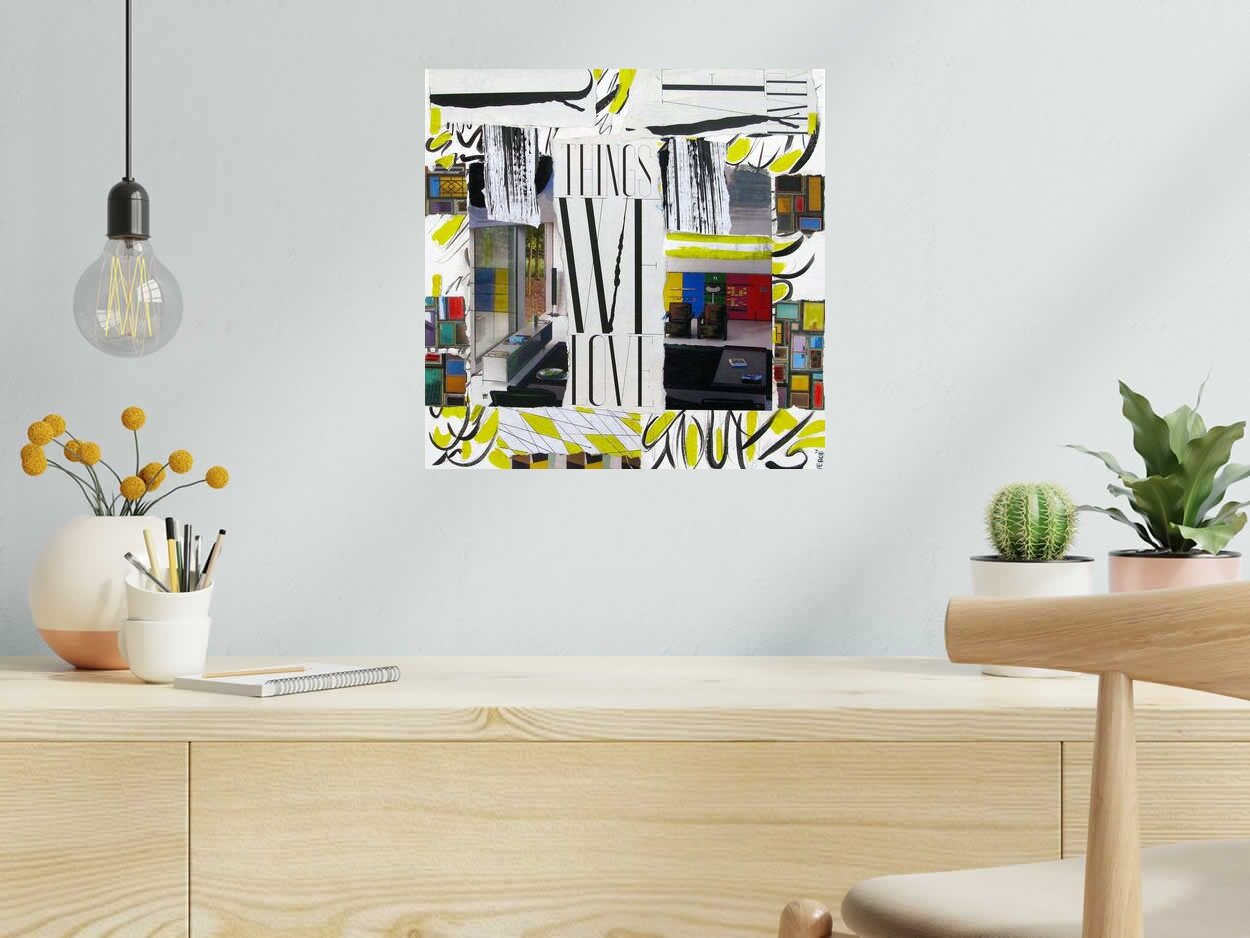 Tableau de VEROE a pour titre  THINGS WE LOVE style figuratif dim : VEROEprix: