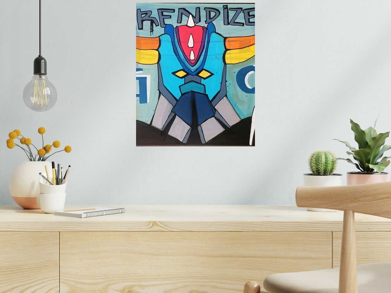 Tableau de TAREK a pour titre  GRENDIZER style graphique dim : TAREKprix:700