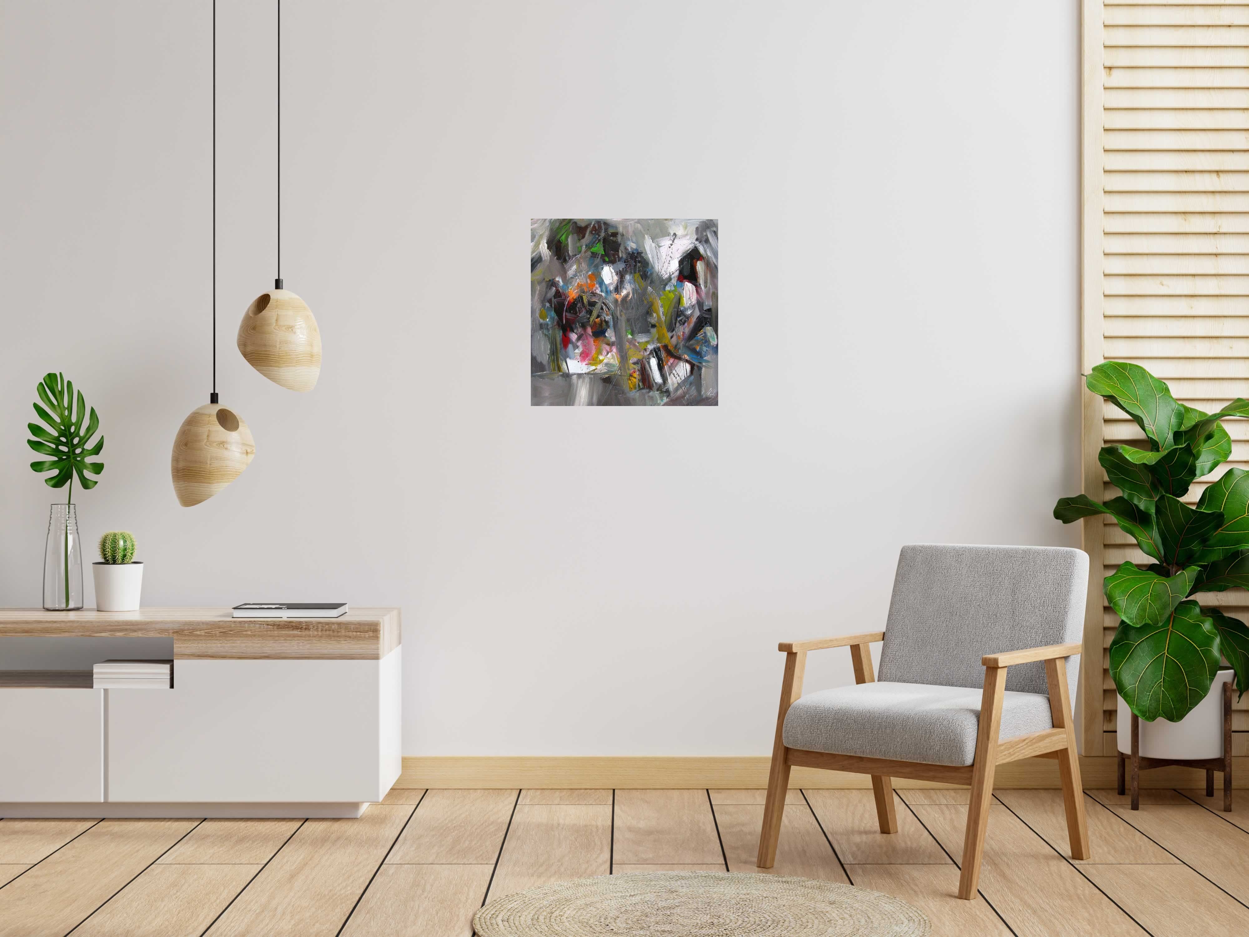 Tableau de IVAN TZONEV a pour titre  PORT style abstrait dim : IVAN TZONEVprix:350