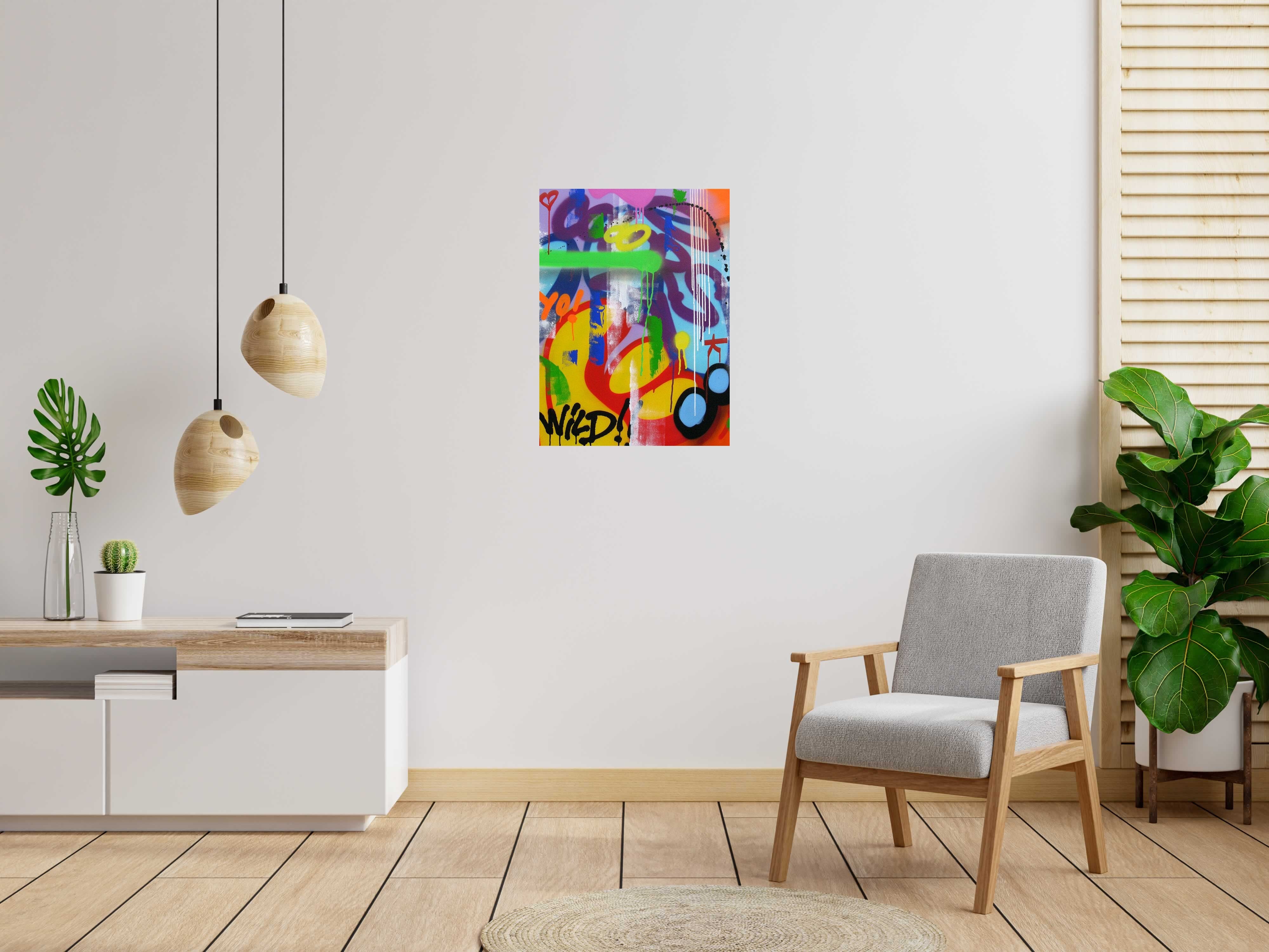 Tableau de KENY a pour titre  COLORAMAX 6 style graffiti, street art dim : KENYprix:450