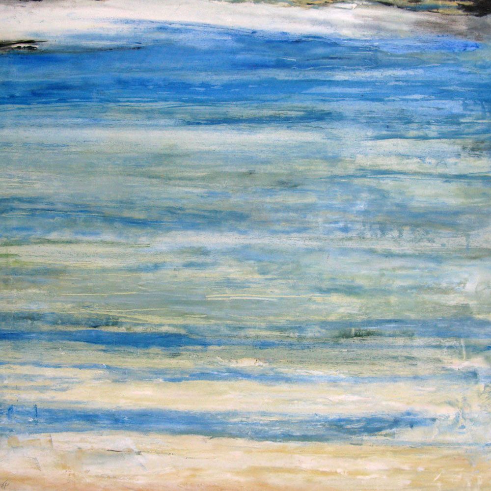 Tableau de PASCALE JACQUEMOND a pour titre  BLUE LINES style abstrait dim : PASCALE JACQUEMONDprix: