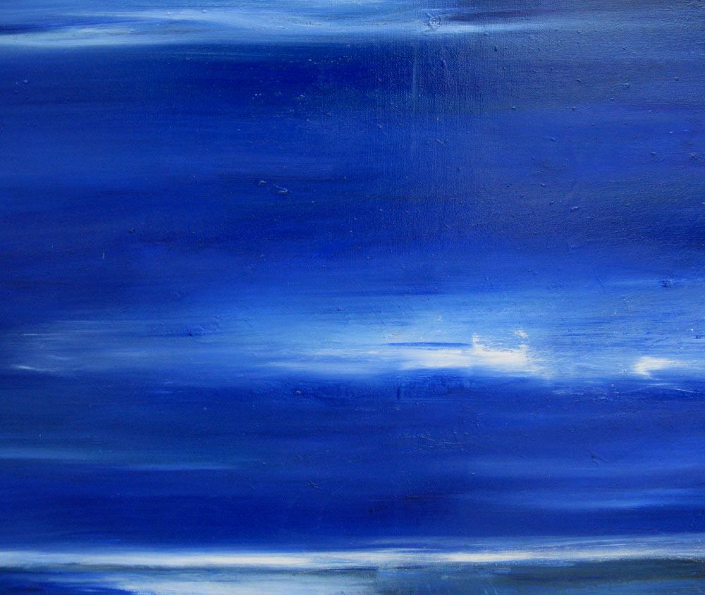 Tableau de PASCALE JACQUEMOND a pour titre  La mer la nuit style abstrait dim : PASCALE JACQUEMONDprix:700