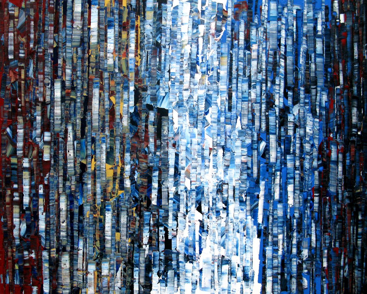 Peinture abstraite format xxl Peinture abstraite 08-2024-44 – ALAIN BECANNE – 81 × 100 cm