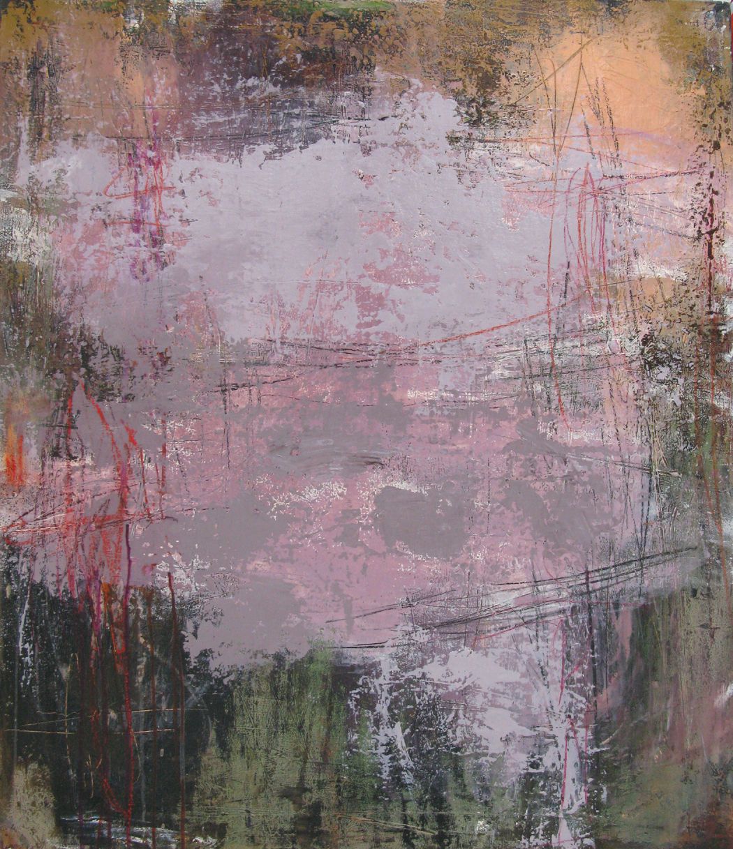 Peinture abstraite grand format Nuances Violine – TANIA CARRARA – 81 × 100 cm