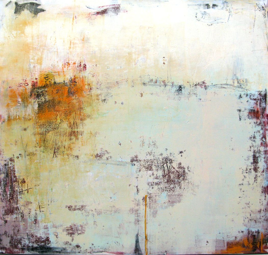 Peinture abstraite grande taille Nuances Gourmandes – TANIA CARRARA – 100 × 100 cm