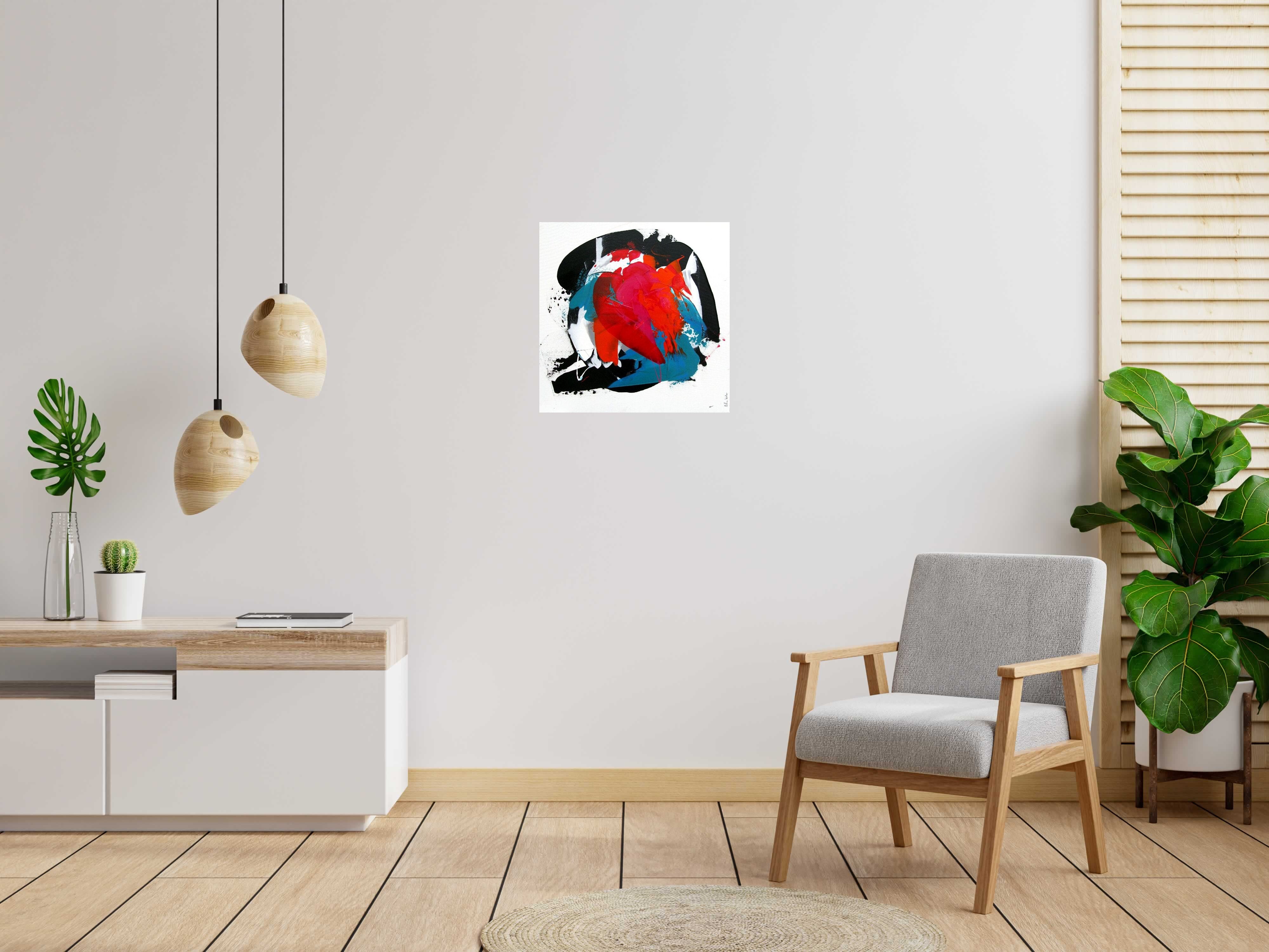 Peinture SWEET de CELINE WEBER dans un intérieur – 60 × 60 cm