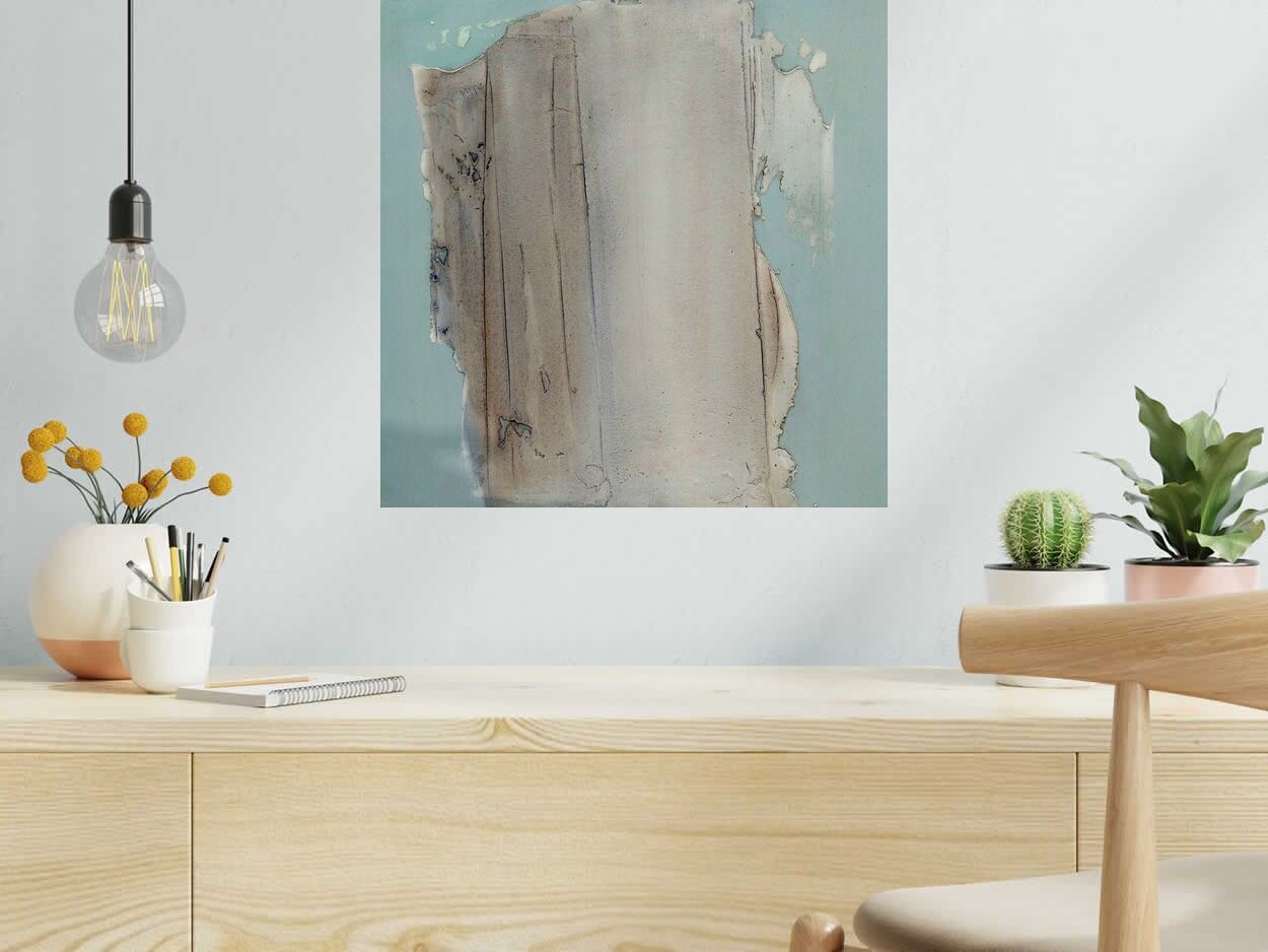 Peinture Earth 2 de NASH dans un intérieur – 50 × 50 cm